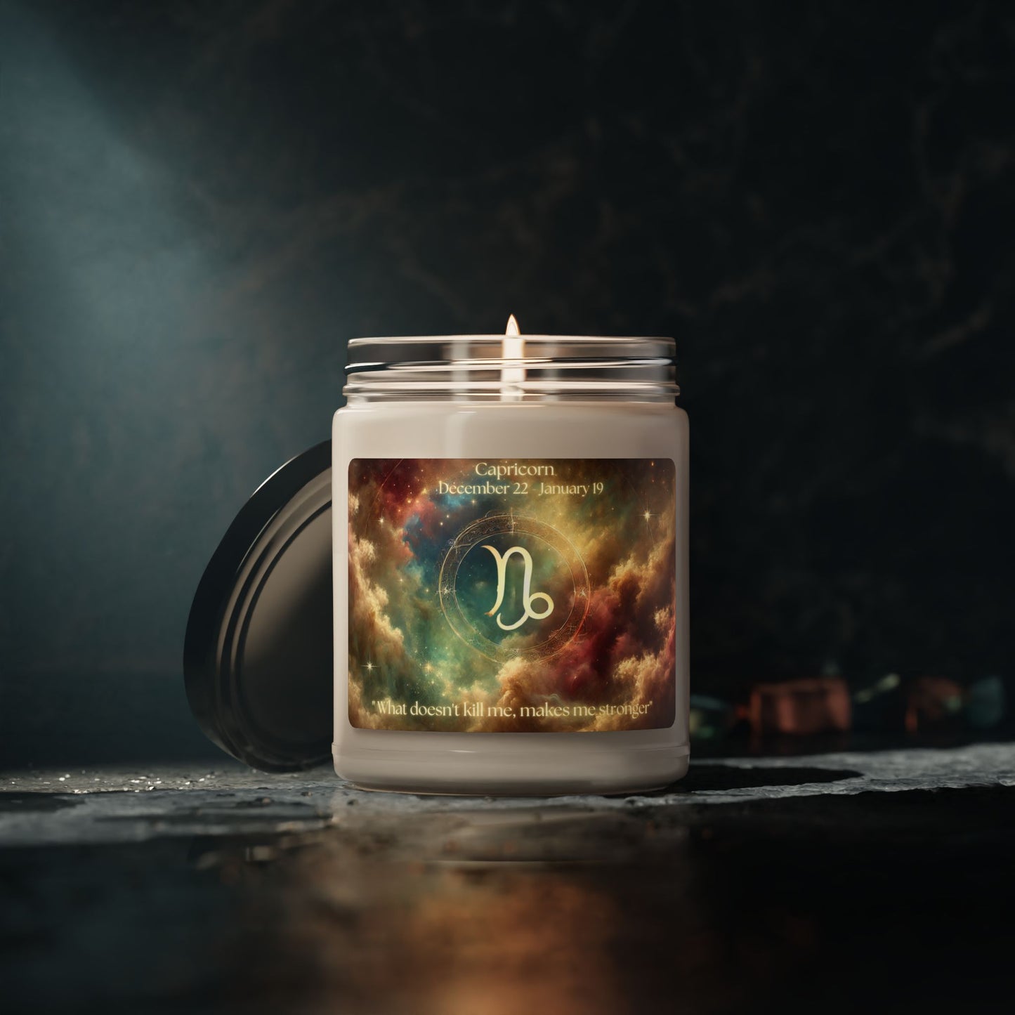 Capricorn Scented Soy Candle – 9oz | Zodiac Horoscope Gift