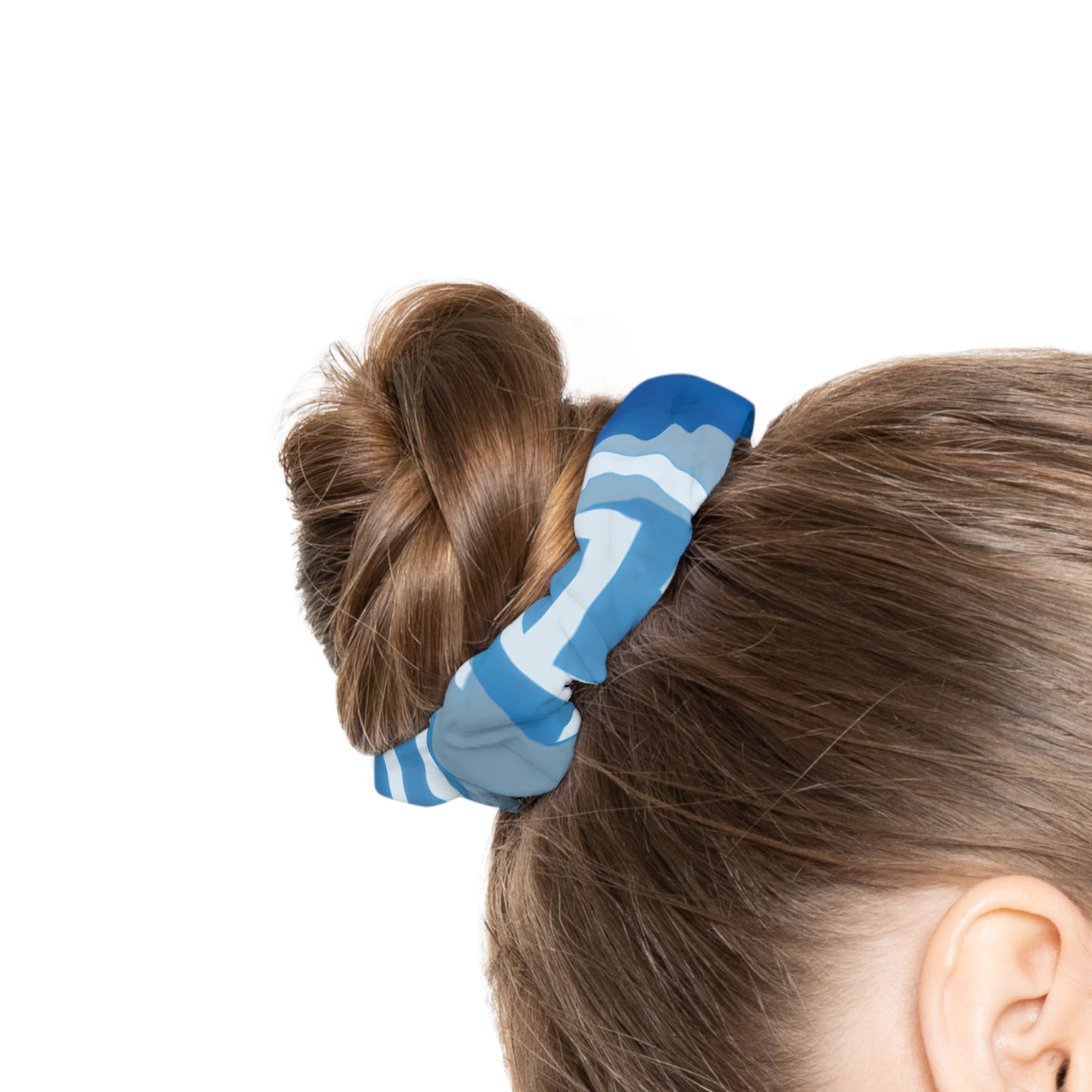 Cancer Zodiac Ocean Wave Scrunchie | Soft Hair Accessory for Beach Lovers