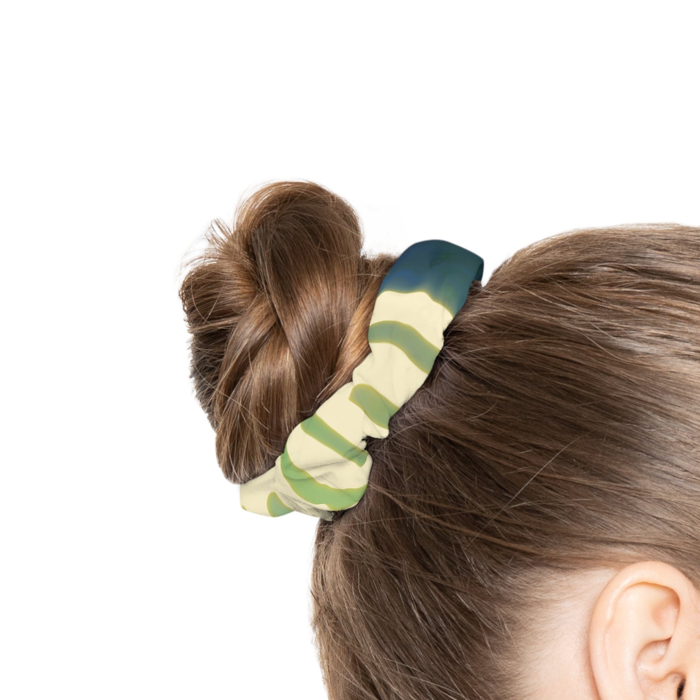 Gemini Ocean Wave Scrunchie - Stylish Hair Accessory for Beach Lovers