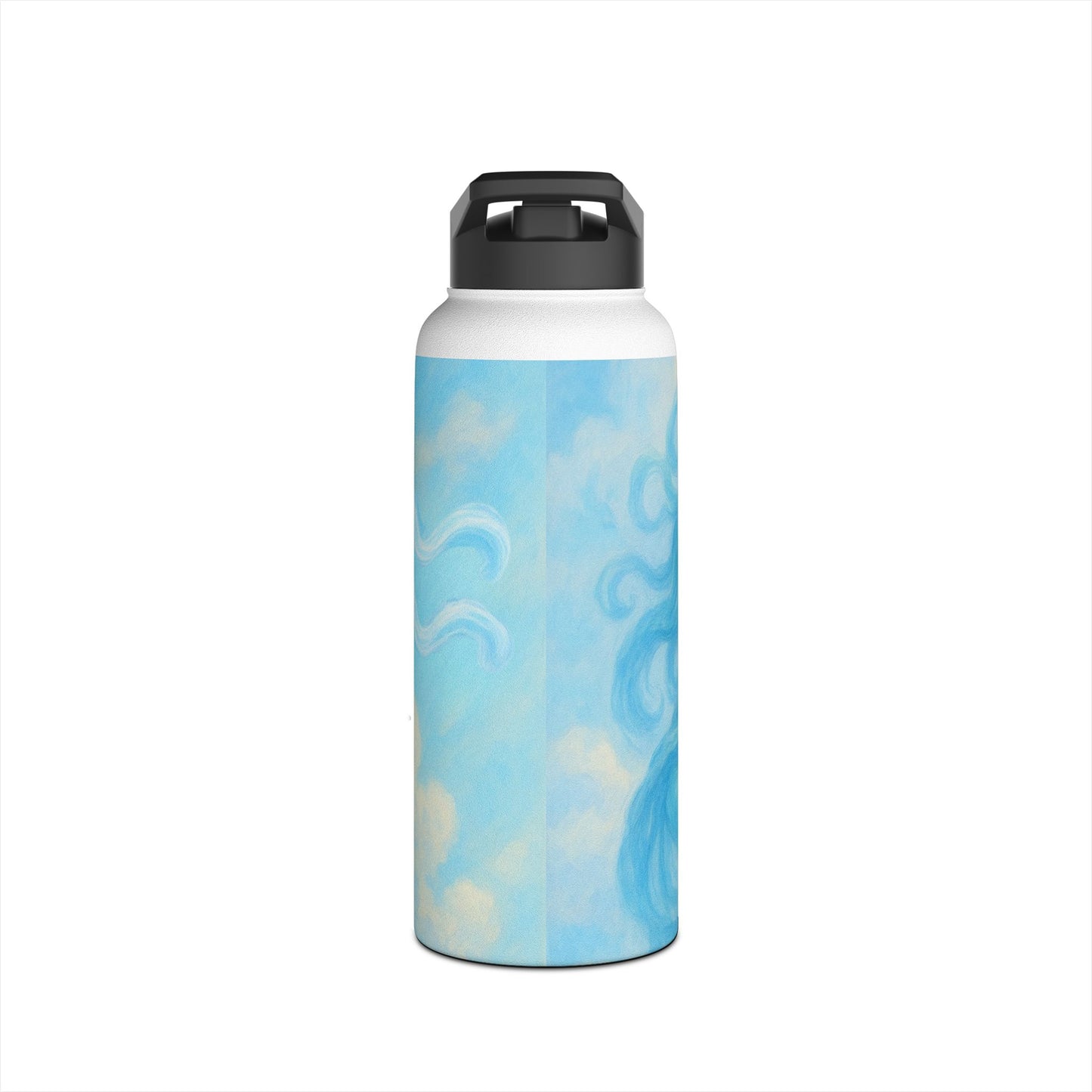 Aquarius Dreamy Goddess Water Bottle, Inspirational Hydration Gift, Eco-Friendly Travel Mug, Motivational Gym Bottle, Serenity Water Flask