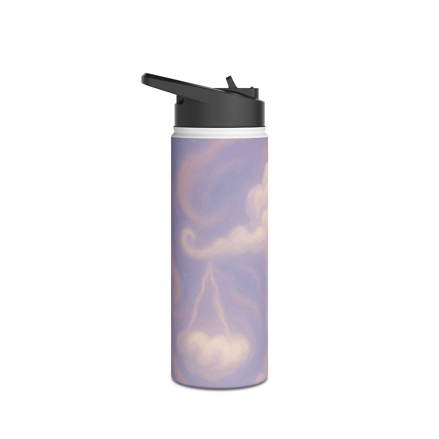 Dreamy Libra Clouds Stainless Steel Water Bottle, Eco-Friendly Travel Mug, Fitness Water Bottle, Gift for Hikers, Reusable Water Container