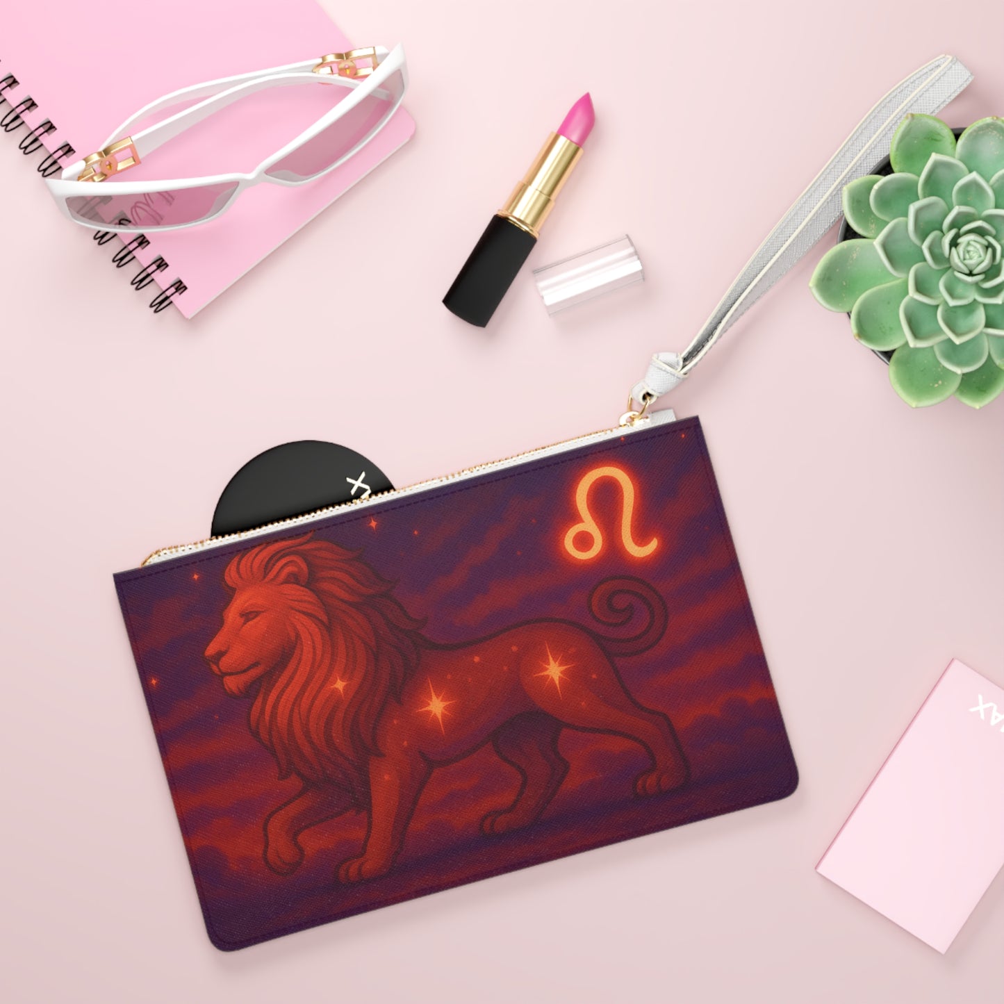 Clutch Bag - Leo Lion Fire Element Design