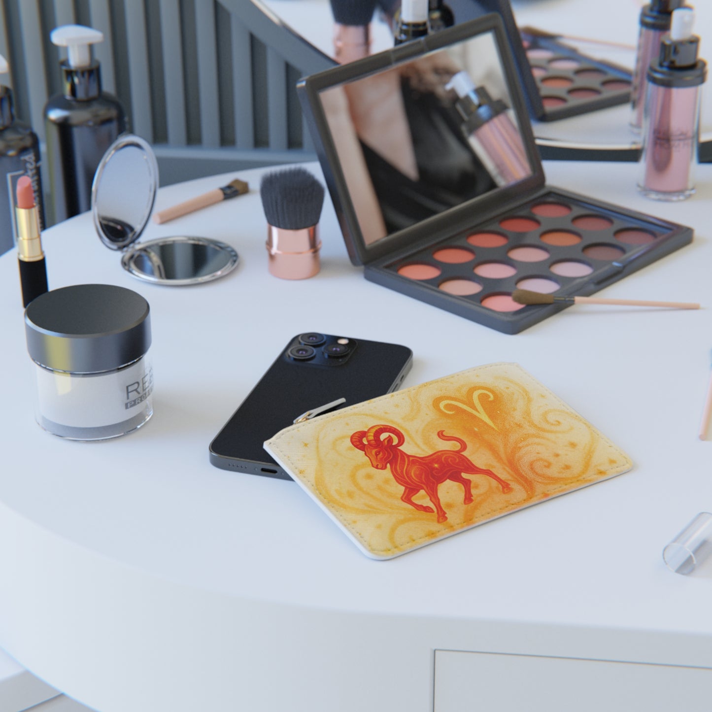 Aries Zodiac Mini Clutch Bag | Astrological Gift, Astrology Purse, Horoscope Accessory, Birthday Clutch, Unique Zodiac Design