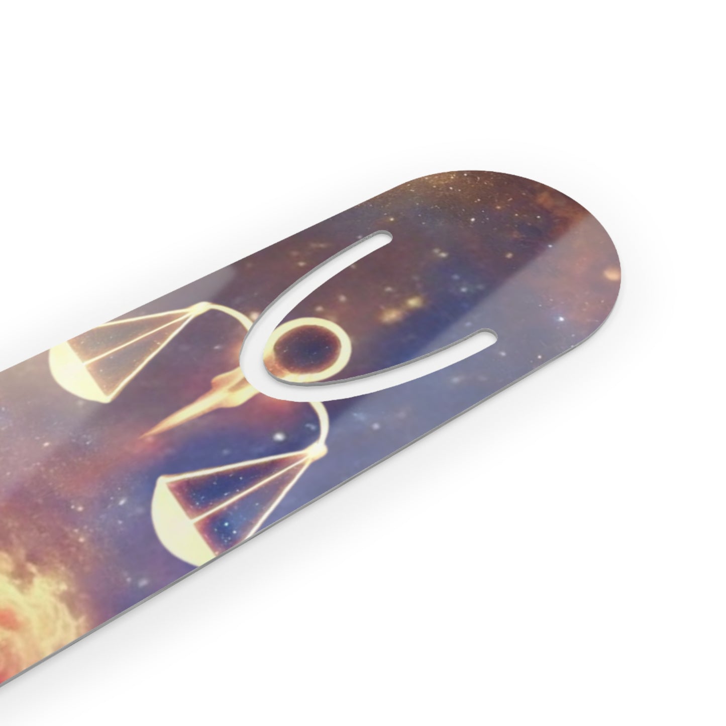Cosmic Libra Bookmark - Space-Themed Bookmark, Astrology Gift, Book Lover Accessory, Library Essentials, Metal Bookmark