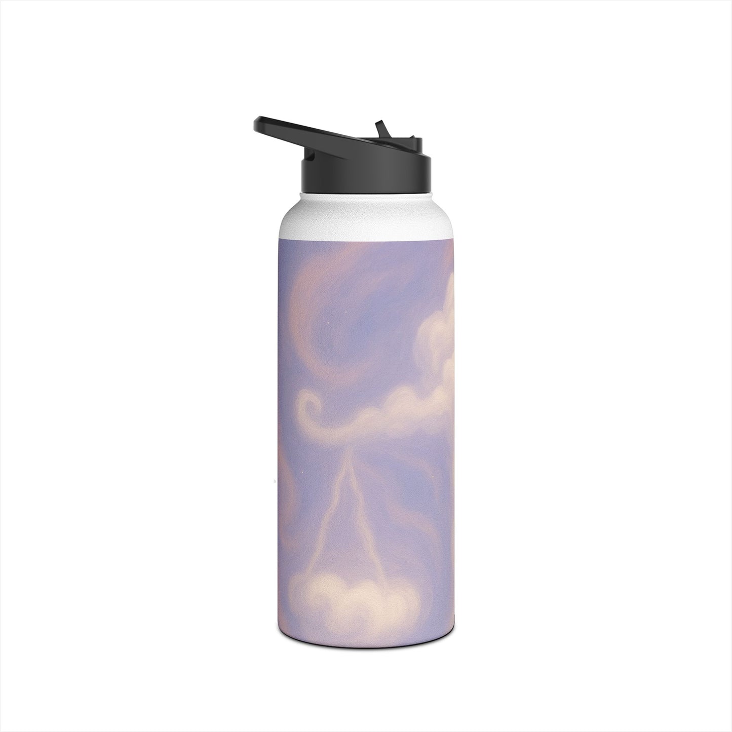 Dreamy Libra Clouds Stainless Steel Water Bottle, Eco-Friendly Travel Mug, Fitness Water Bottle, Gift for Hikers, Reusable Water Container
