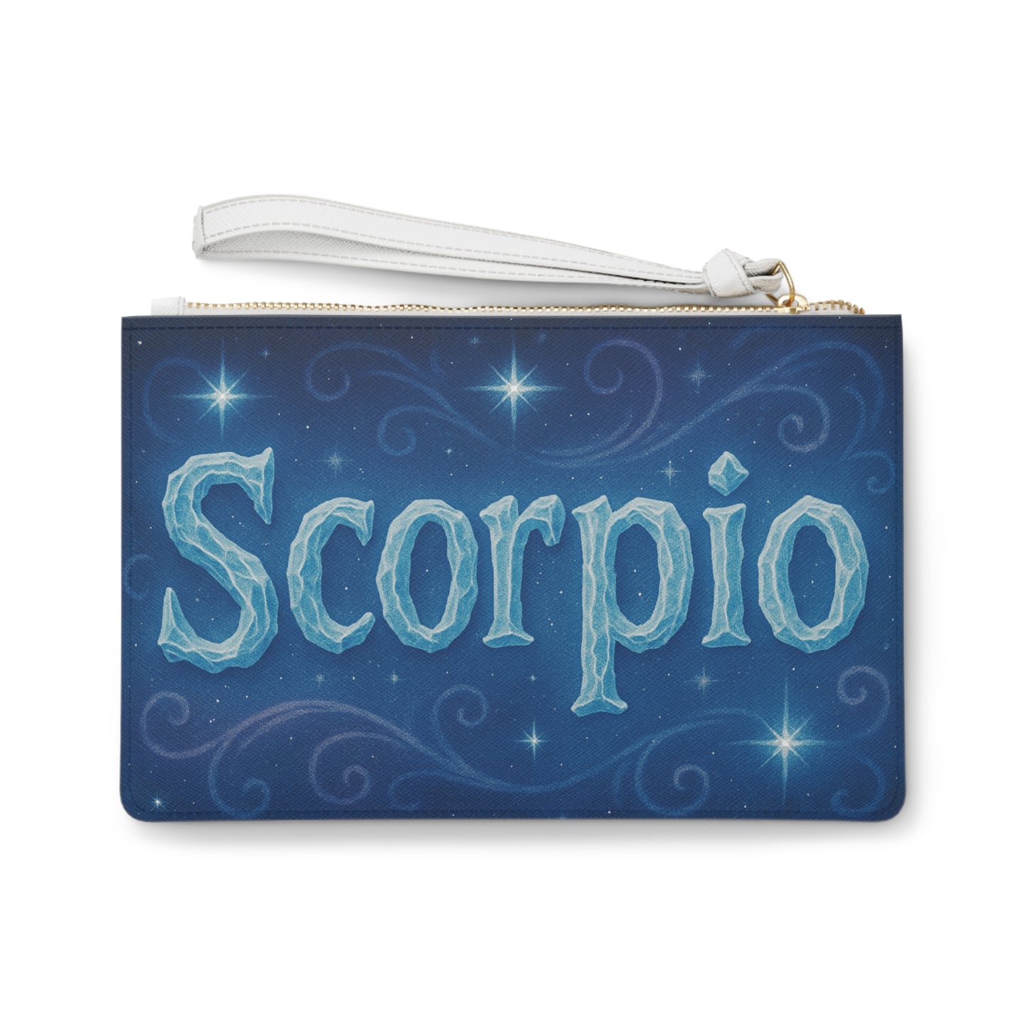 Zodiac Scorpio Clutch Bag - Celestial Scorpio Design for Astrology Lovers