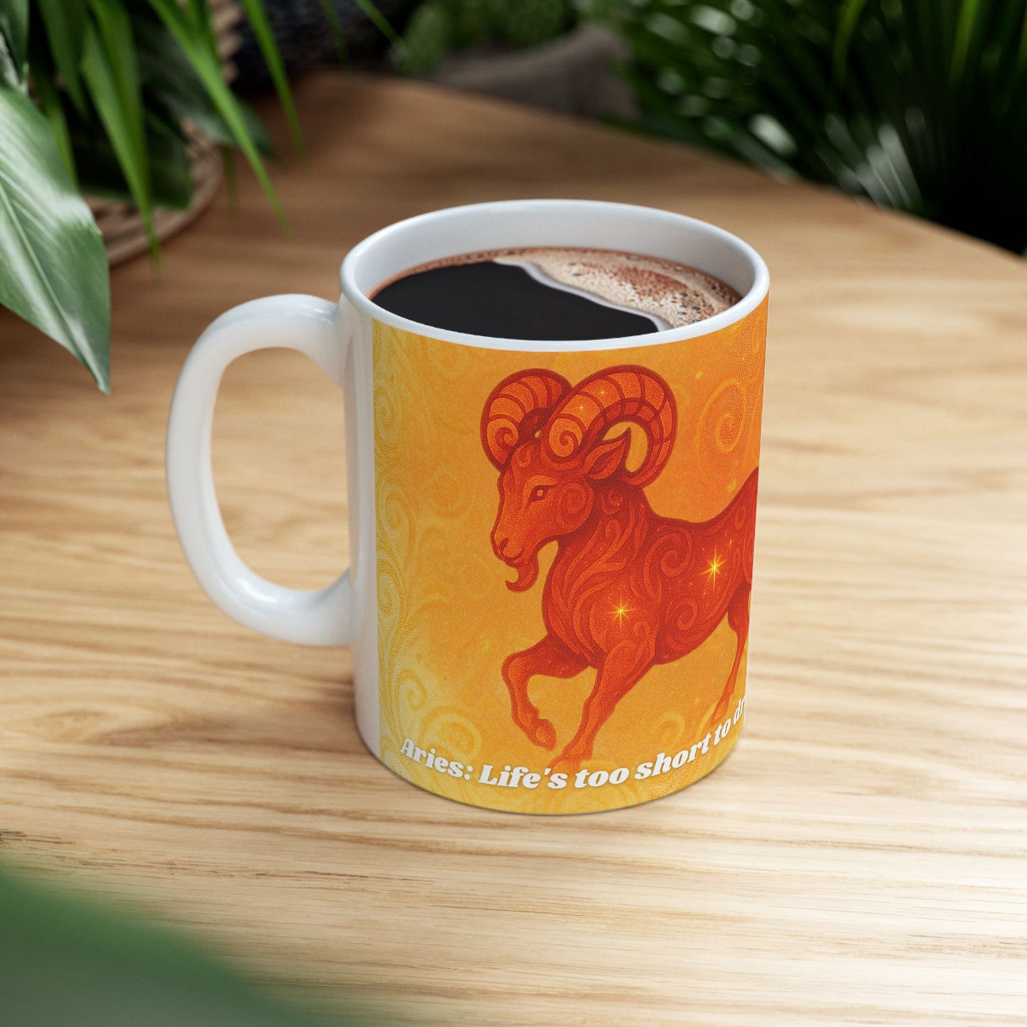 Aries Zodiac Ceramic Mug - Perfect Gift for Astrology Lovers