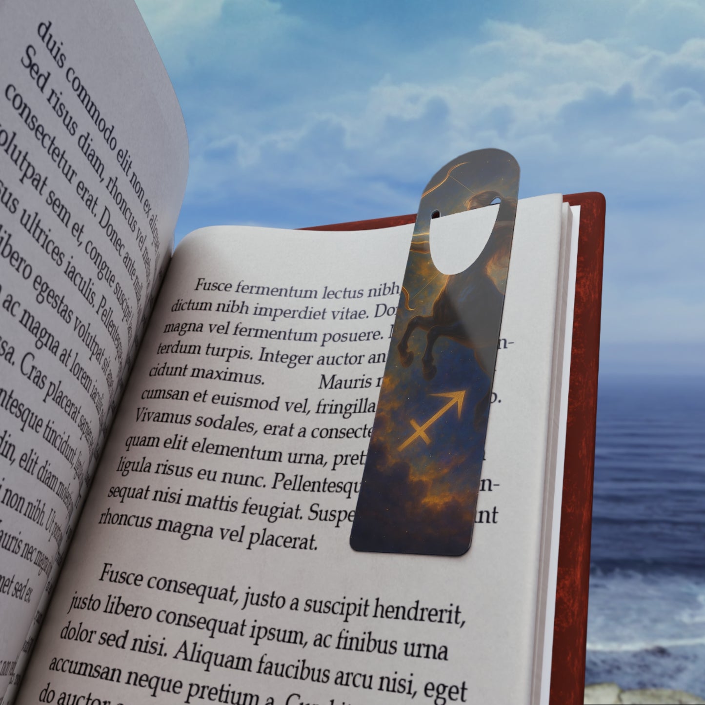 Celestial Sagittarius Bookmark, Zodiac Decor, Astrology Gift, Reader's Bookmark, Personalized Literary Accessory