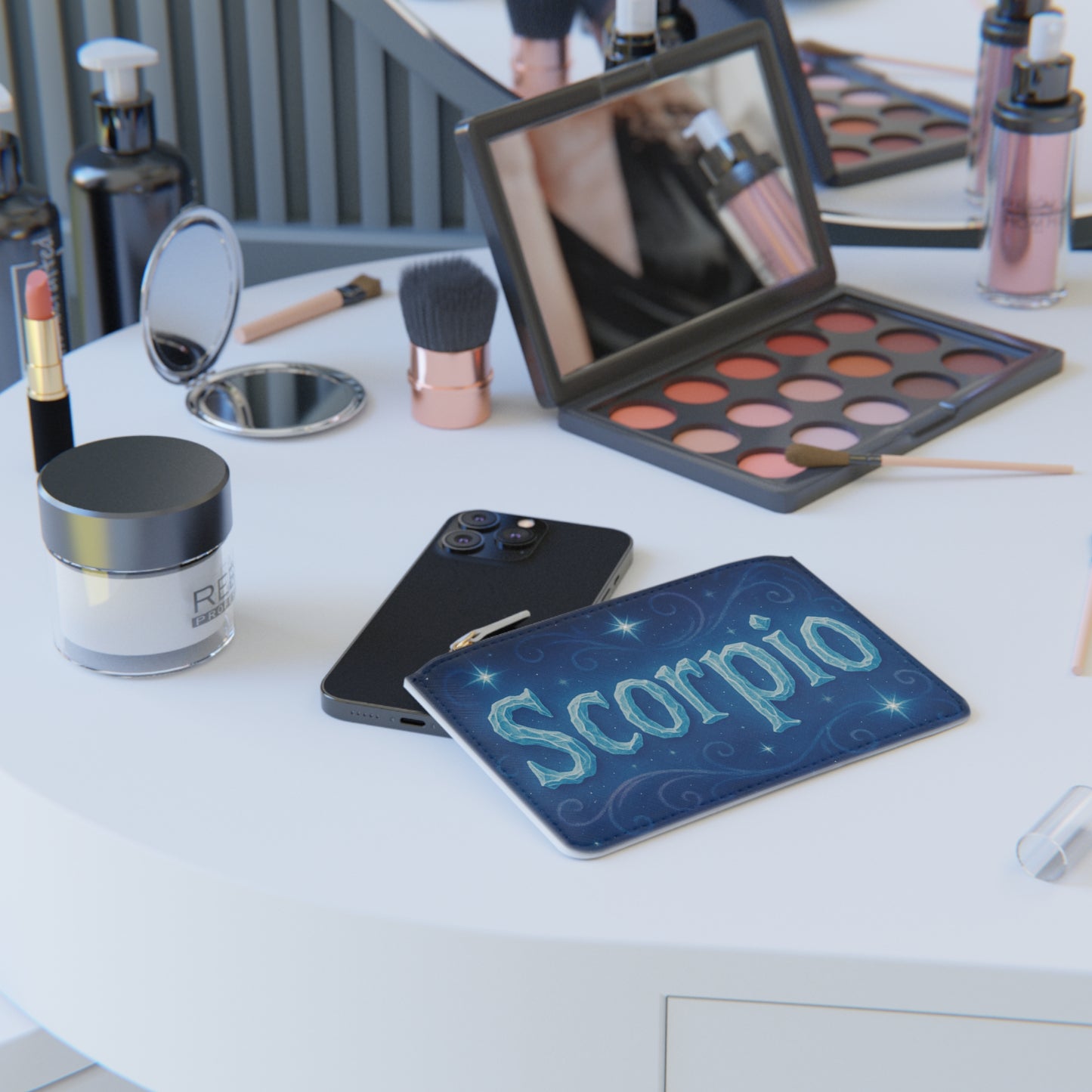 Scorpio Zodiac Mini Clutch Bag | Astrology Accessory, Horoscope Gift, Night Out Pouch, Celestial Design, Zodiac Sign Wallet