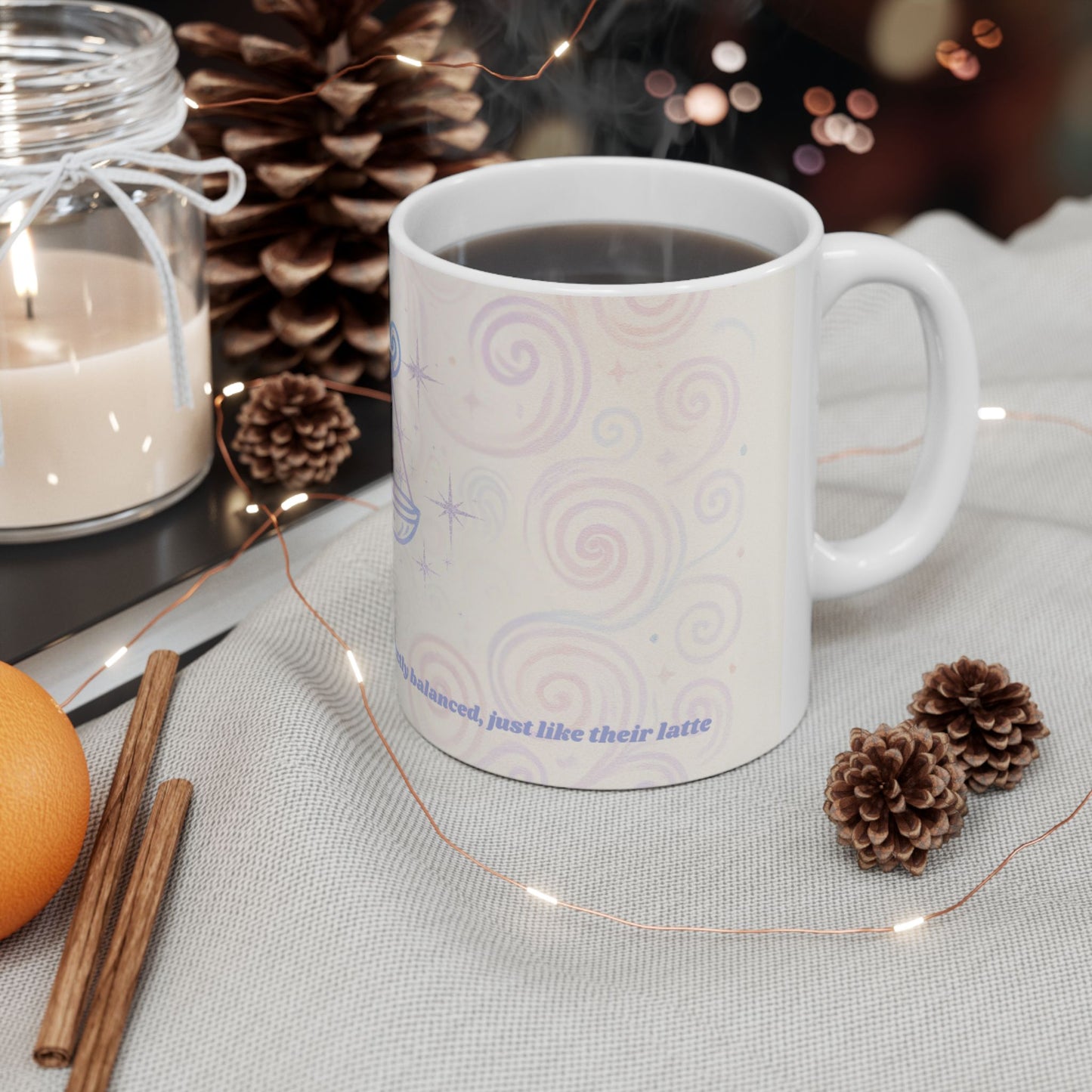 Libra Balanced Vibes Ceramic Mug – Good Vibes Only (11oz, 15oz)