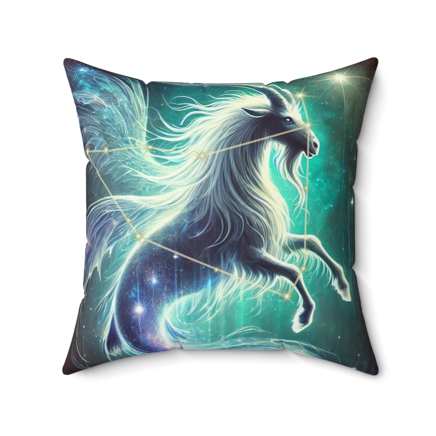 Celestial Capricorn Pillow - Cosmic Unicorn Design for Astrology Lovers