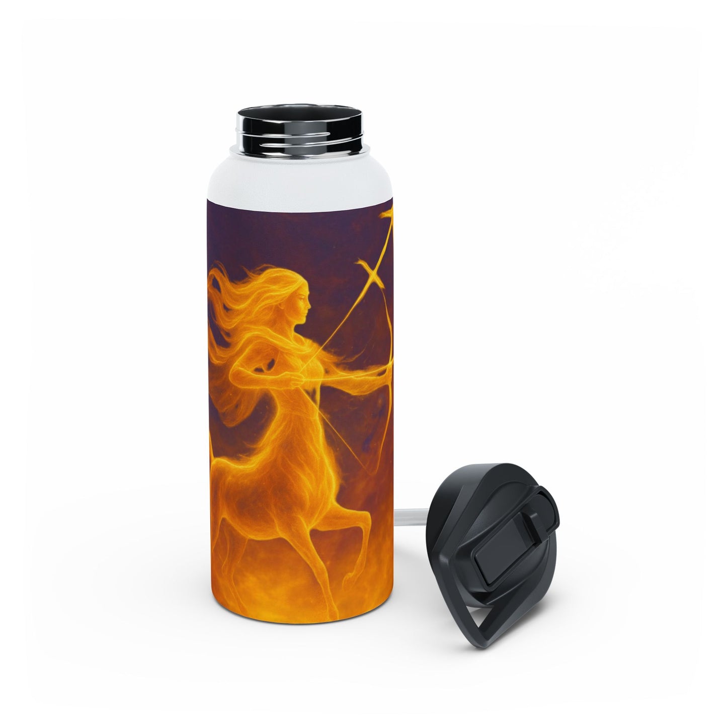Sagittarius Celestial Archer Water Bottle, Insulated Travel Mug, Fantasy Gift, Outdoor Hydration, Eco-Friendly Water Container, Unique Birthday Present
