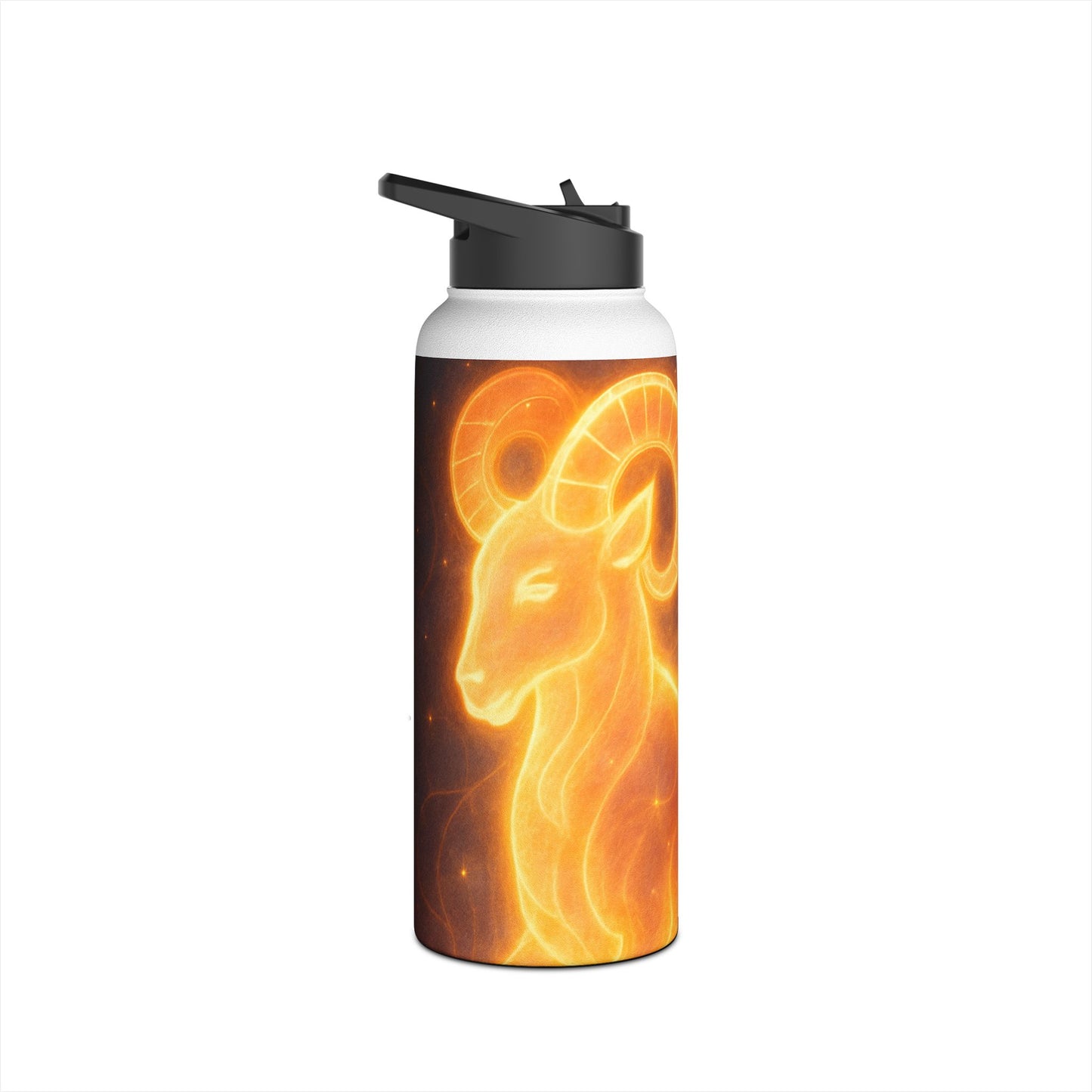 Aries Zodiac Stainless Steel Water Bottle | Astrology Gift, Personalized Drinkware, Motivational Sports Bottle