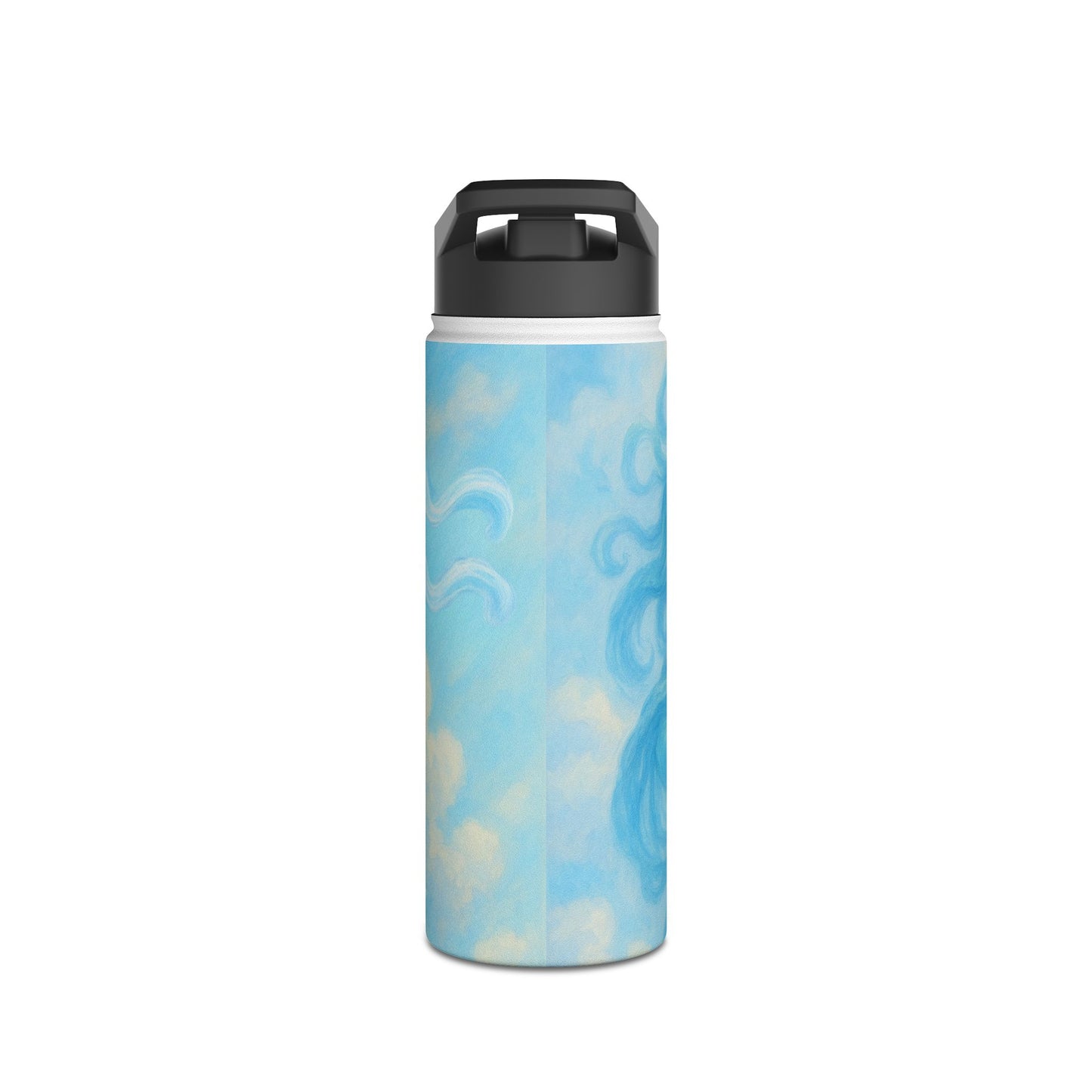 Aquarius Dreamy Goddess Water Bottle, Inspirational Hydration Gift, Eco-Friendly Travel Mug, Motivational Gym Bottle, Serenity Water Flask