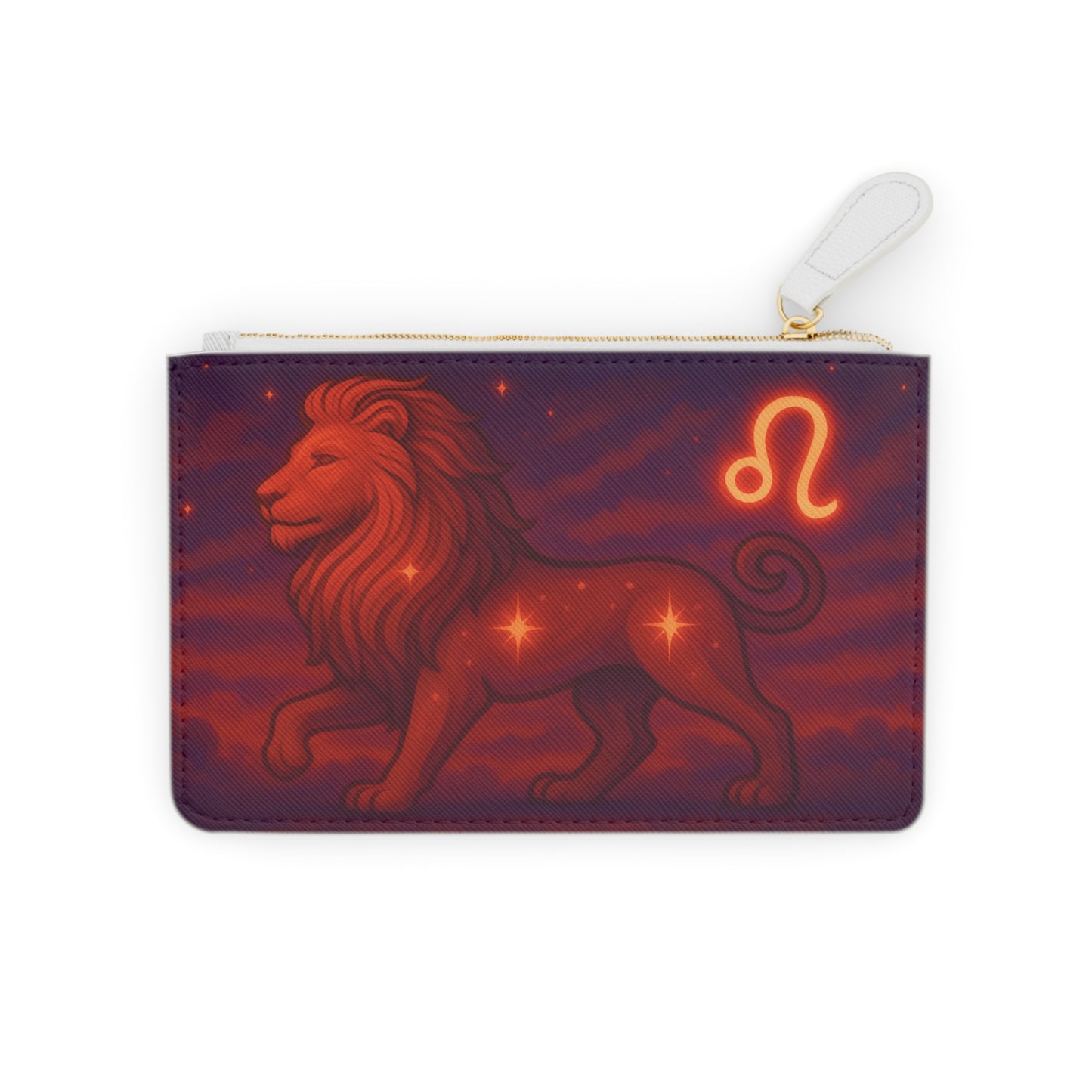 Leo Zodiac Mini Clutch Bag, Astrology Clutch, Leo Accessories, Zodiac Fashion, Horoscope Gift, Star Sign Pouch