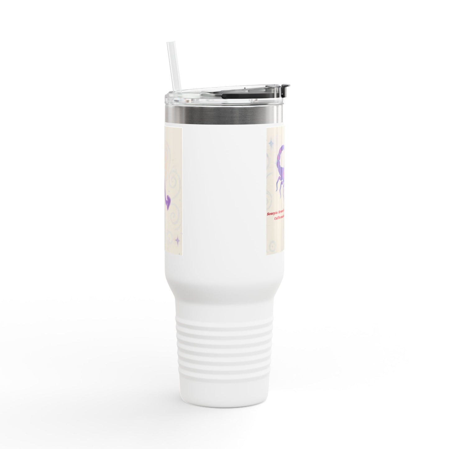 Scorpio Insulated Travel Mug - 40oz Coffee Tumbler with Motivational Quote