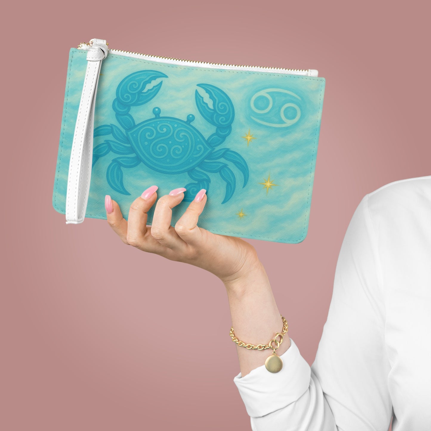 Cancer Zodiac Clutch Bag | Astrology Gift, Star Sign Purse, Horoscope Accessories, Zodiac Constellation Bag, Cancer Season Style
