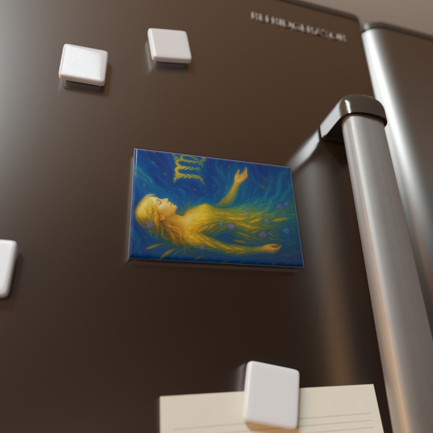 Dreamy Goddess Magnets, Celestial Decor, Spiritual Gifts, Home Office Accessories, Art Print Magnet Set