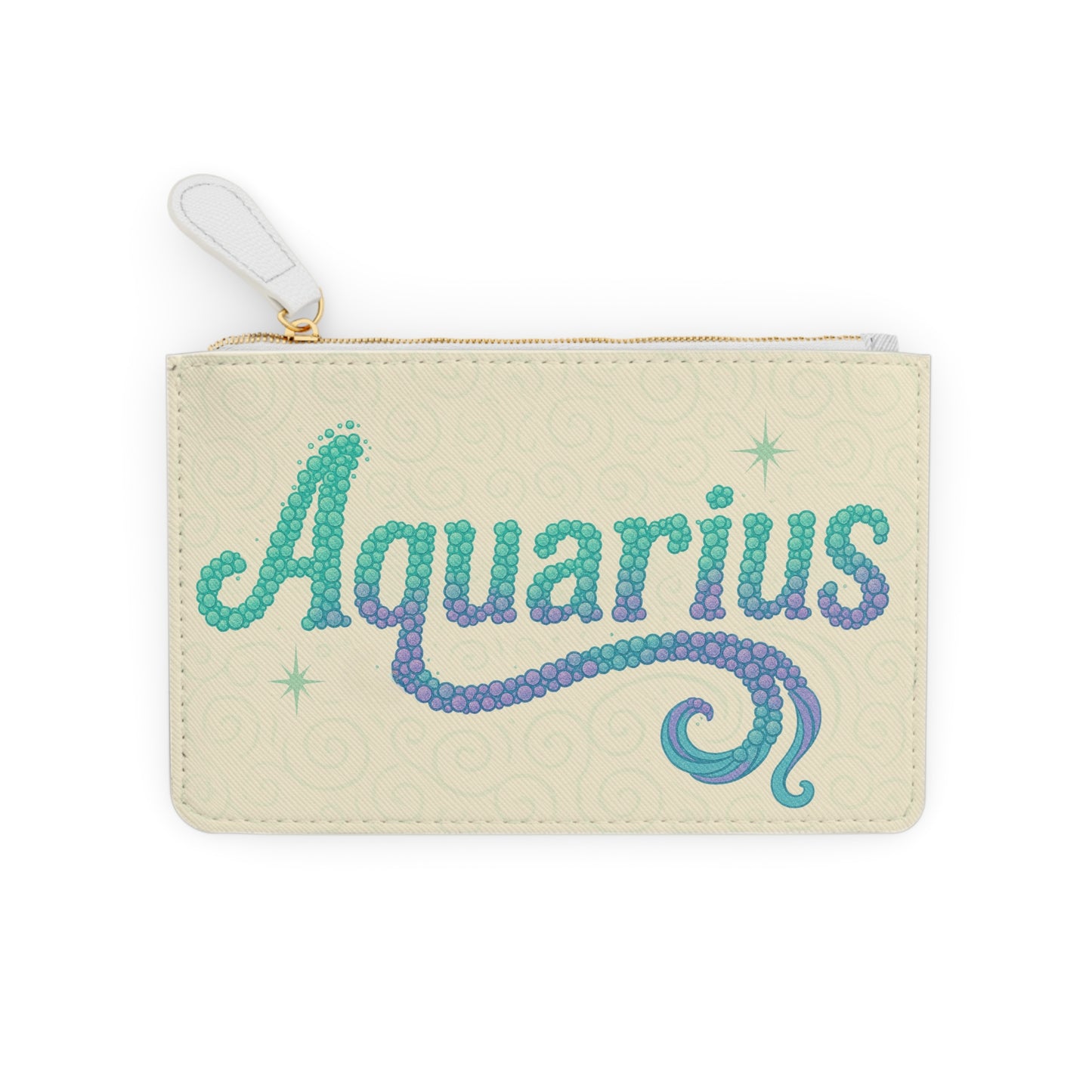 Aquarius Mini Clutch Bag, Zodiac Clutch, Astrology Wallet, Astrology Gift, Horoscope Accessory
