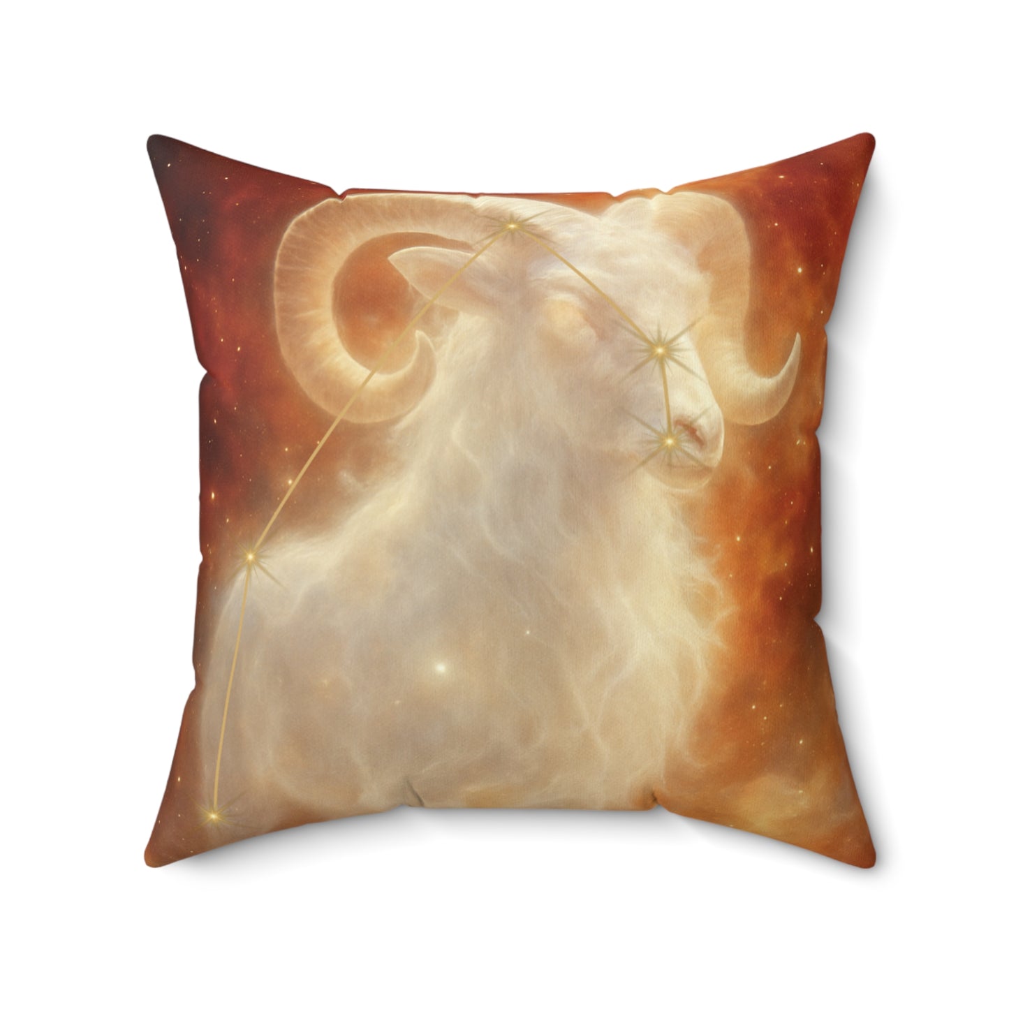 Astrology Aries Square Pillow - Celestial Home Decor for Zodiac Lovers