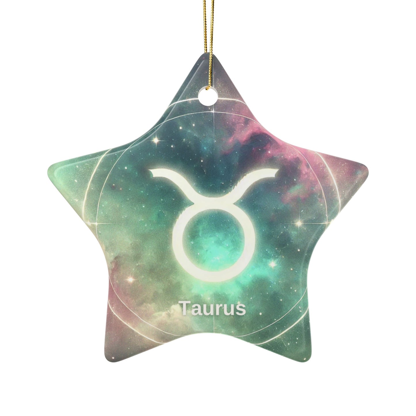 Taurus Zodiac Decor for Celebrations - Astrological Ceramic Ornaments