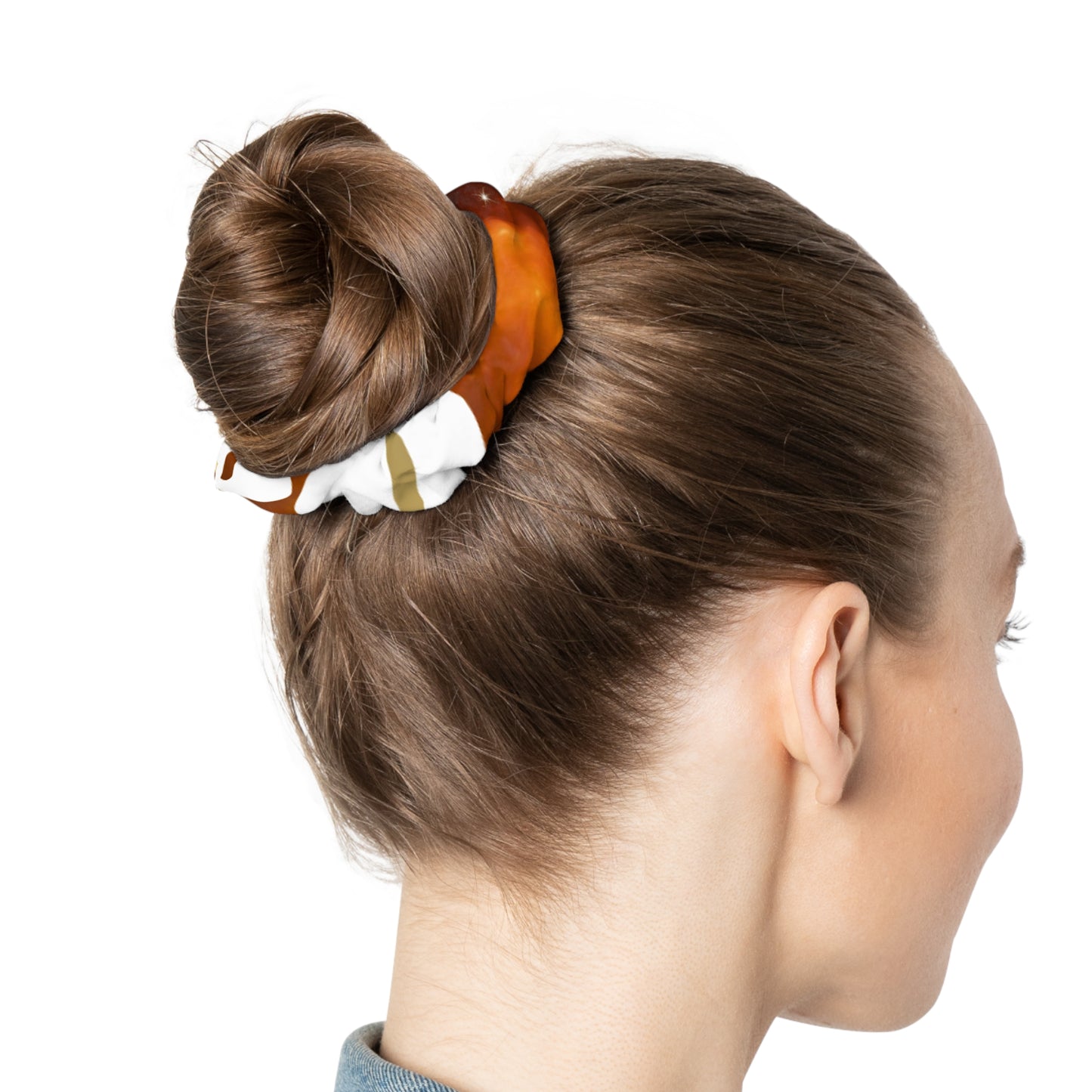 Leo Boho Chic Scrunchie - Earthy Tones for Everyday Style