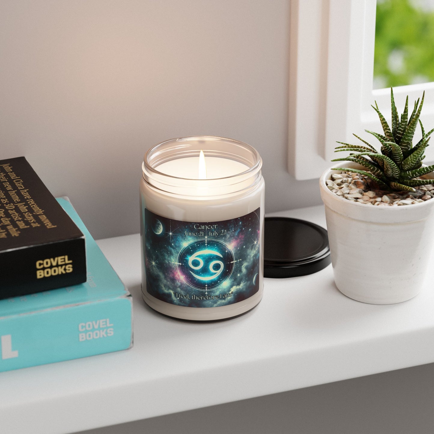 Cancer Astrology-Inspired Soy Candle | 9oz | "I Feel, Therefore I Am"
