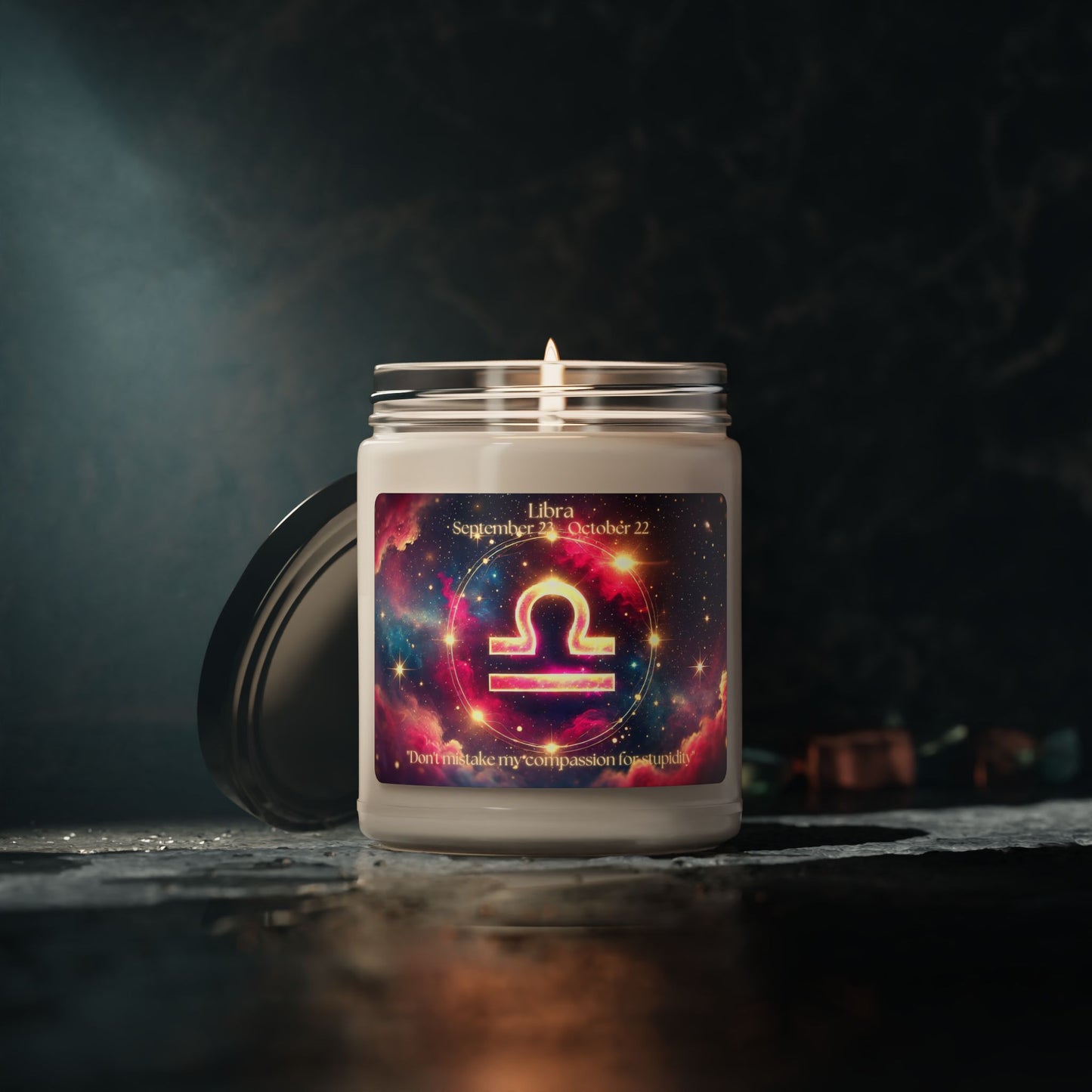 Libra Zodiac Scented Soy Candle - 9oz | Astrological Gift for Astrology Lovers