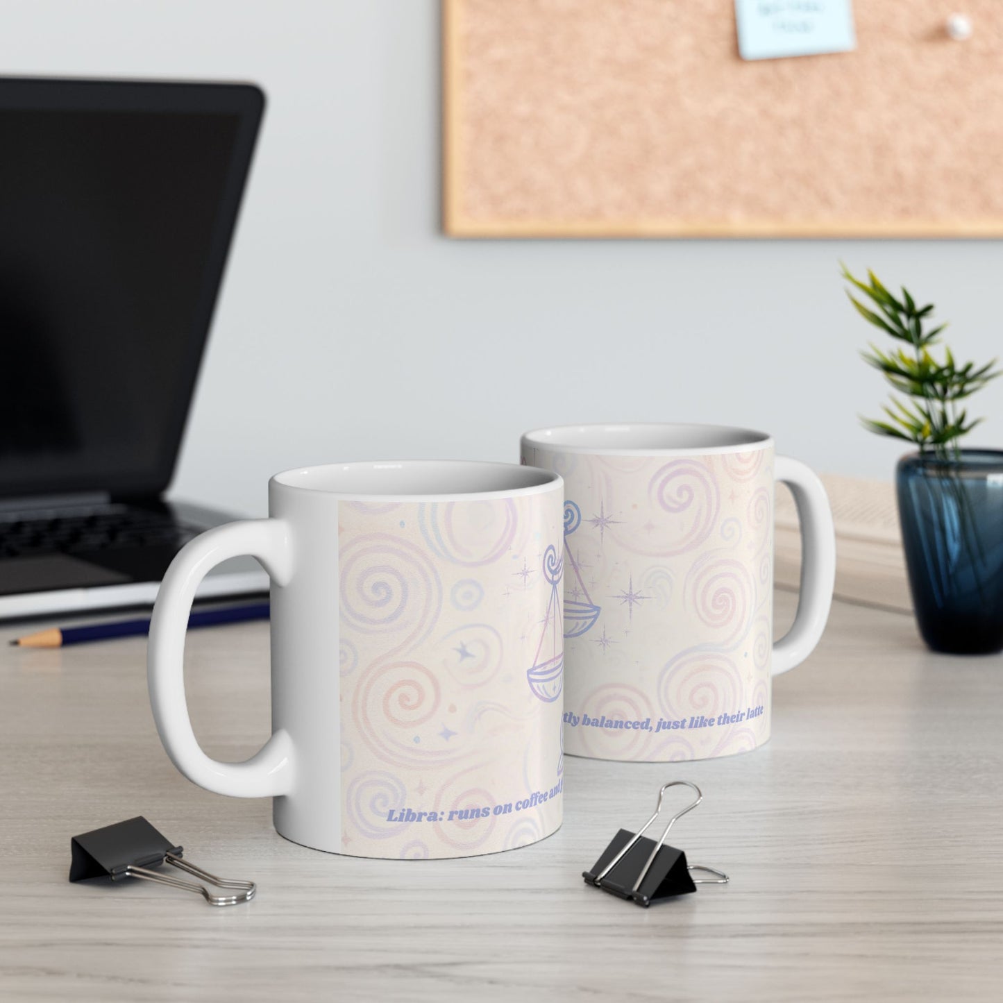 Libra Balanced Vibes Ceramic Mug – Good Vibes Only (11oz, 15oz)
