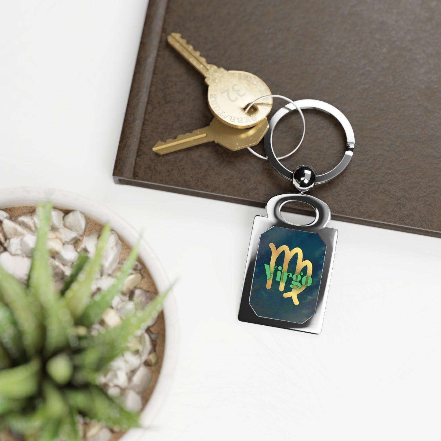 Virgo Photo Keyring - Ideal Gift for Astrology Lovers