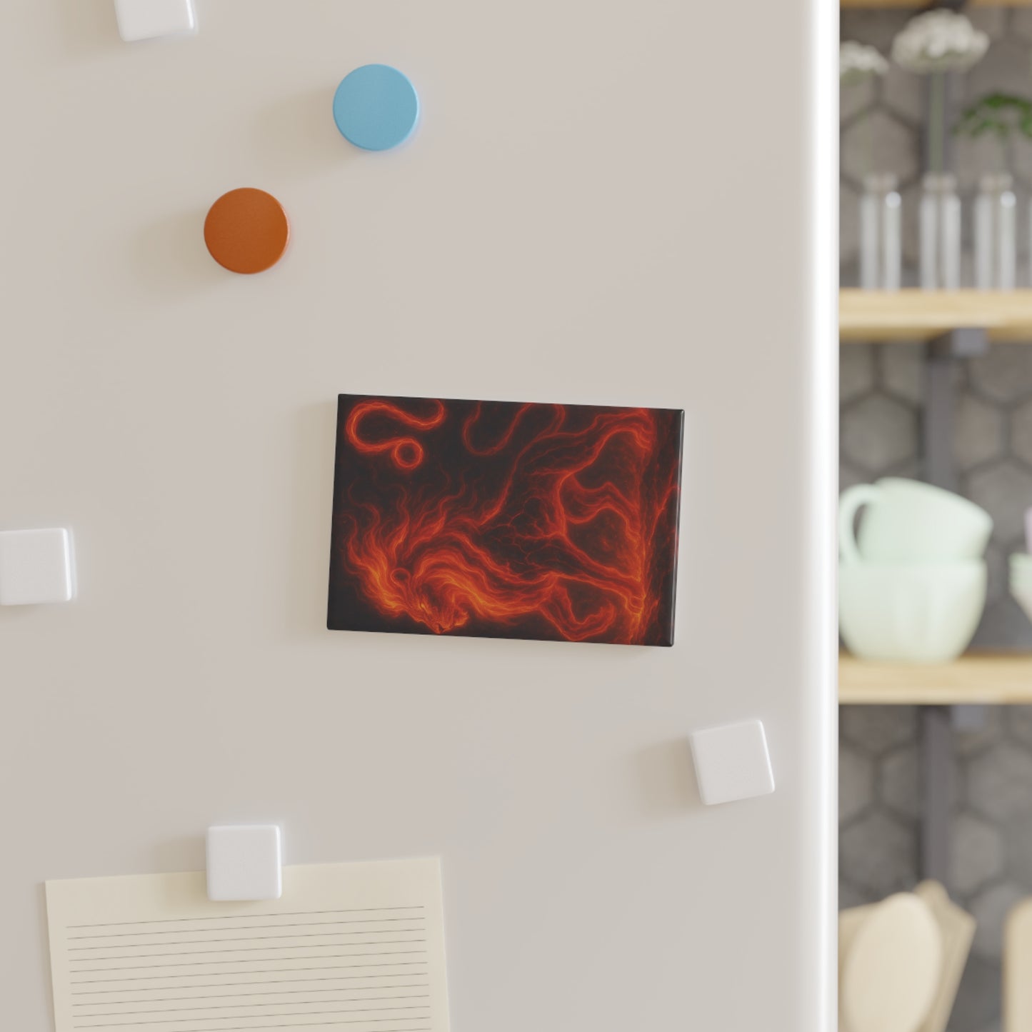Fiery Lion Magnet | Unique Decorative Magnet, Refrigerator Magnet, Gift for Animal Lovers, Home Decor, Kitchen Accessory
