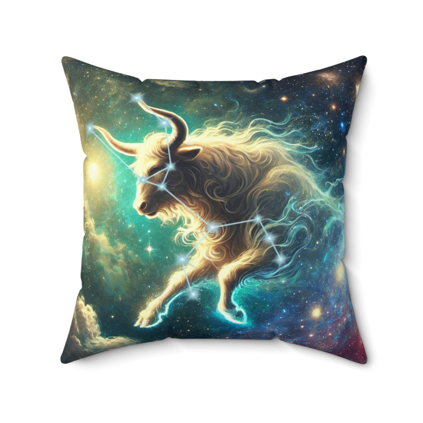 Cosmic Taurus Pillow – Astrology Square Cushion