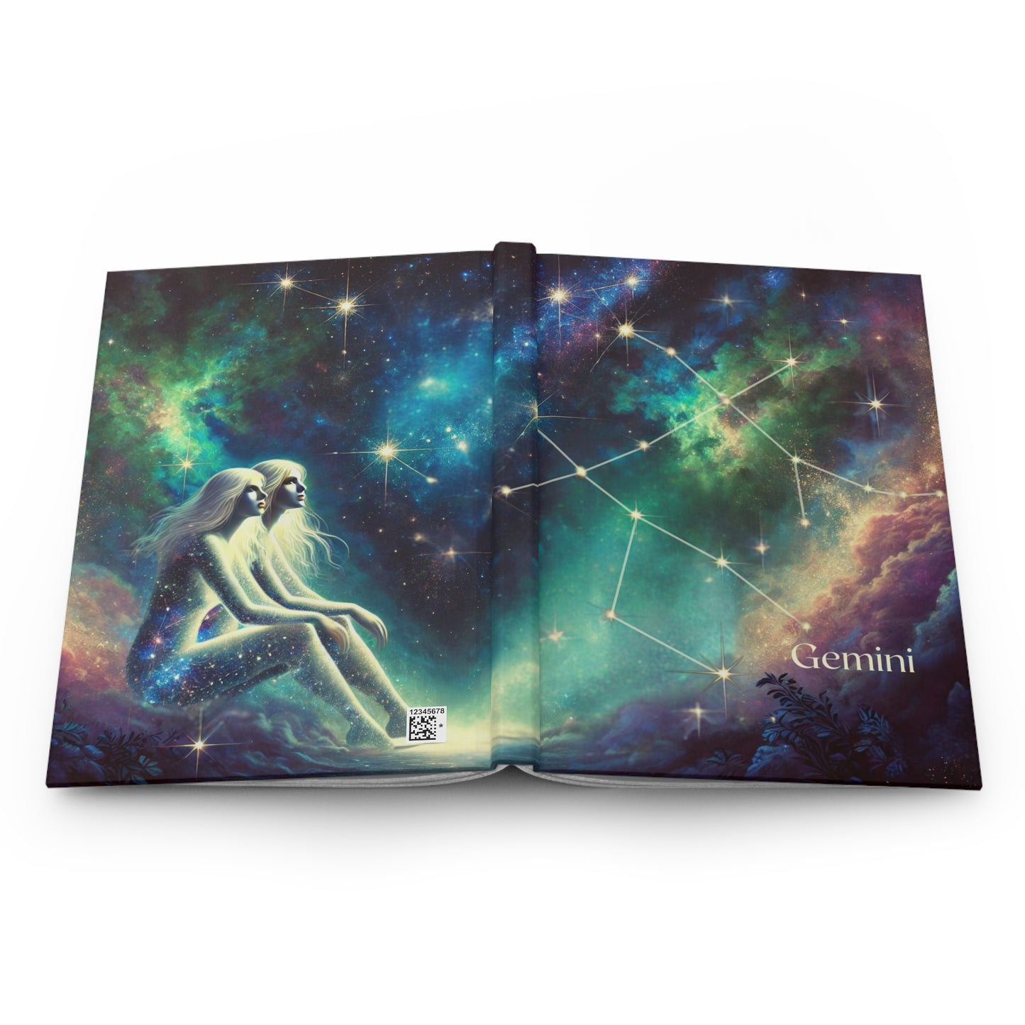 Gemini Hardcover Journal - Cosmic Art Journal for Astrological Inspiration