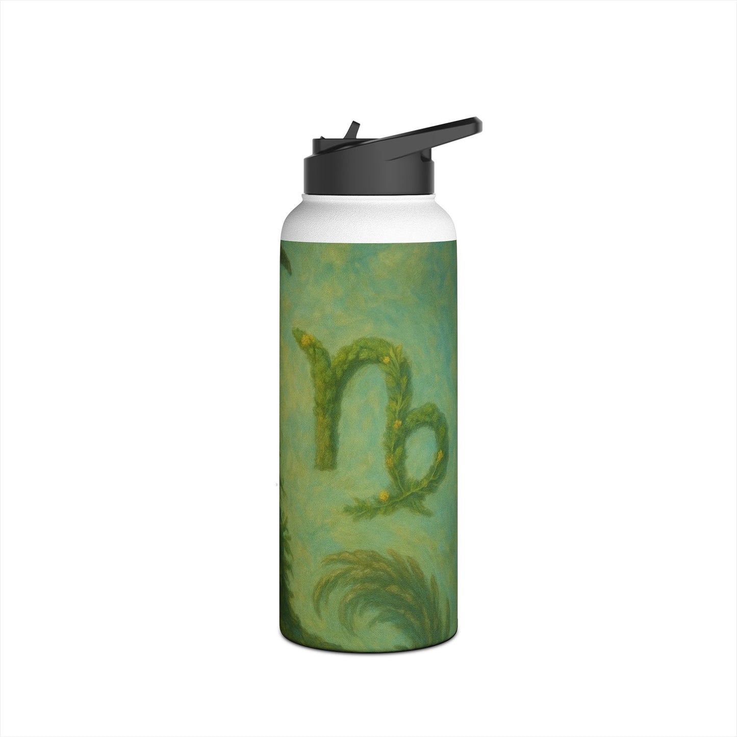 Capricorn Nature-Inspired Stainless Steel Water Bottle | Eco-Friendly, Outdoor Adventure, Gift for Nature Lovers, Hiking Gear, Hydration on-the-Go