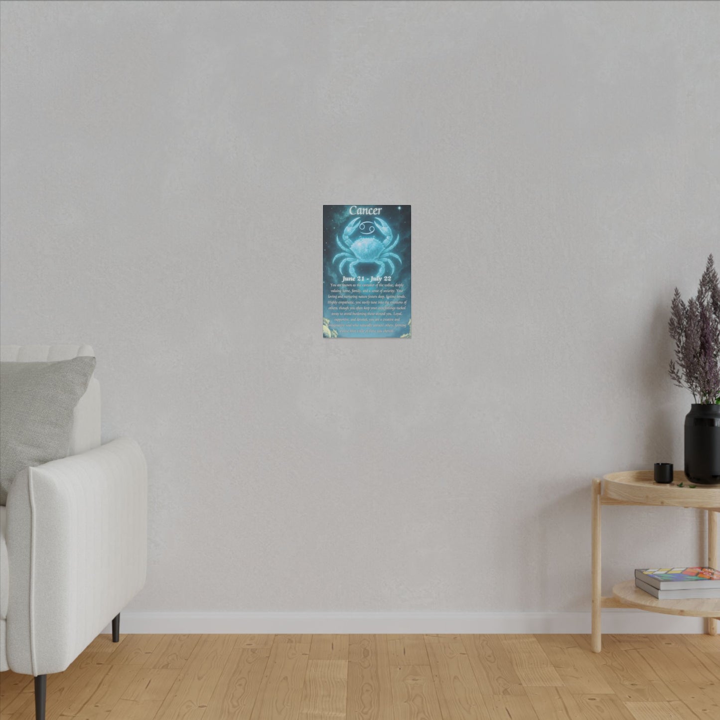 Cancer Zodiac Canvas Art - Inspiring Home Decor for Astrology Lovers