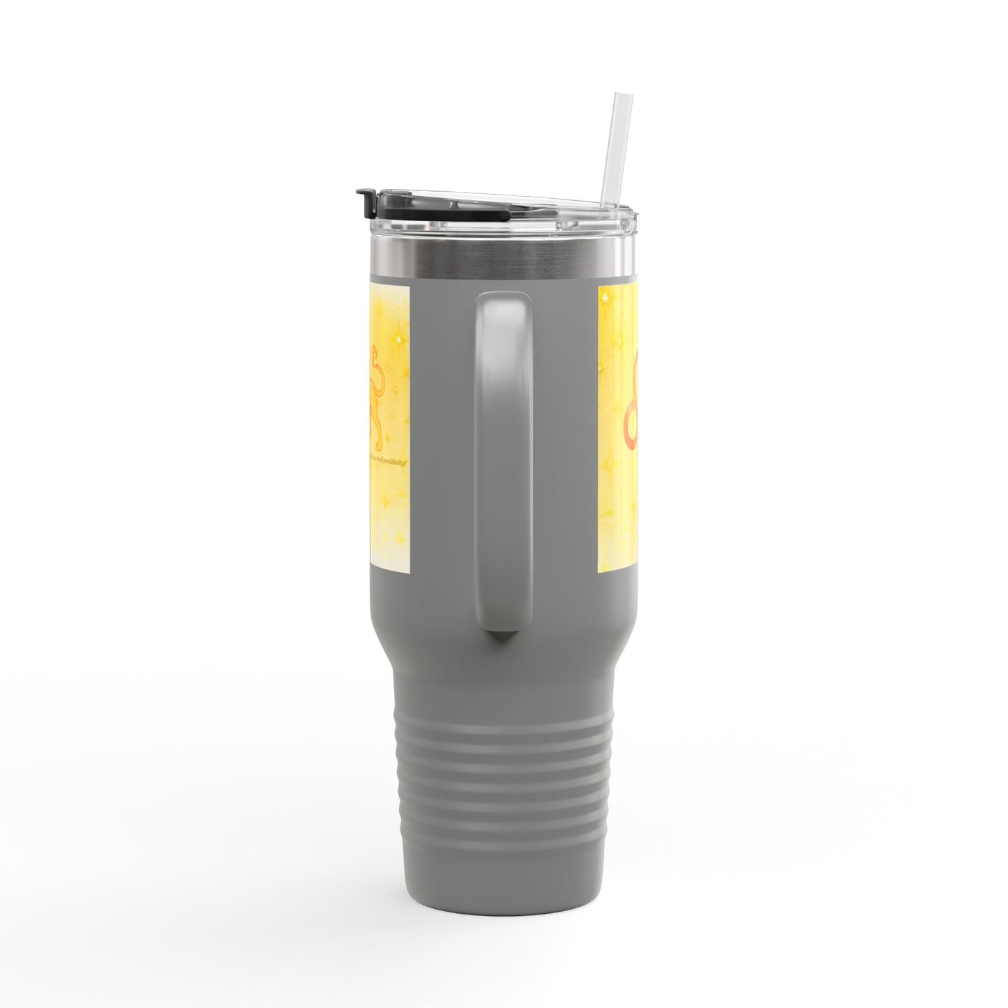 Vibrant Leo Lion Insulated Travel Mug - 40oz Tumblers for Adventurers