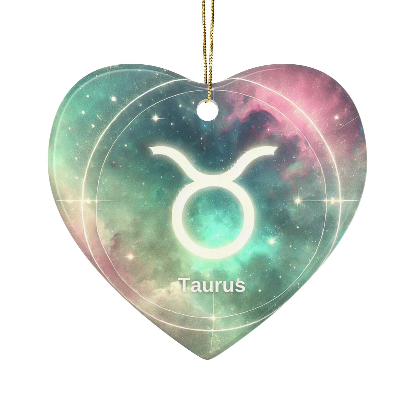 Taurus Zodiac Decor for Celebrations - Astrological Ceramic Ornaments
