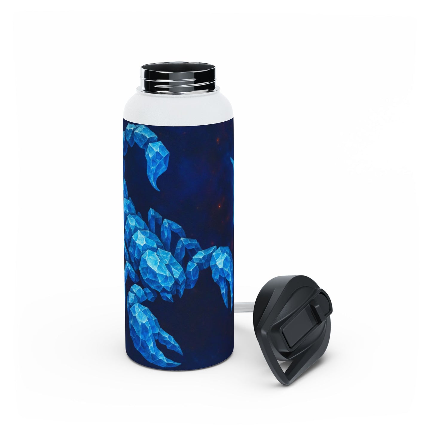 Blue Scorpion Stainless Steel Water Bottle | Unique Scorpion Design, Insulated Drinkware, Gift for Scorpio Lover, Eco-Friendly Hydration
