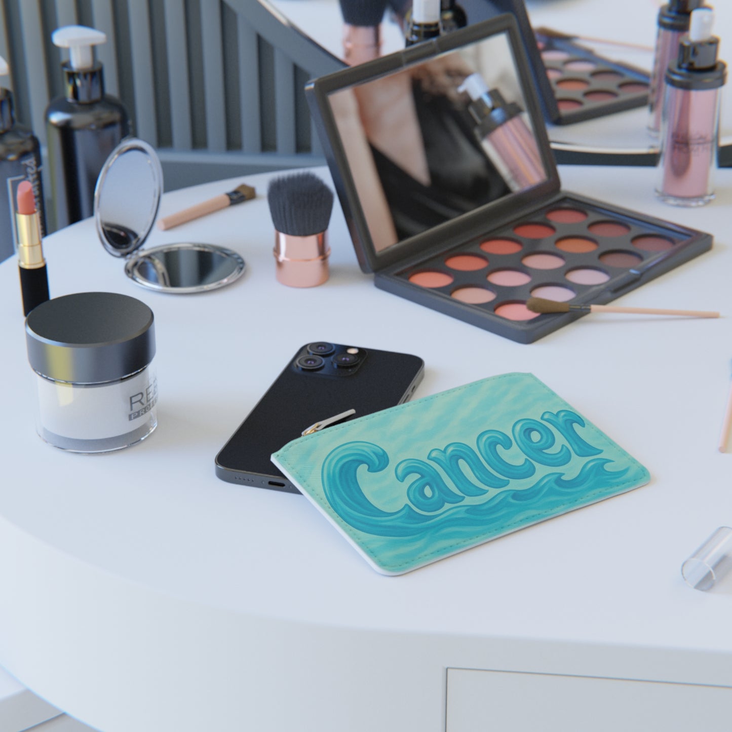 Cancer Zodiac Mini Clutch Bag, Astrology Wallet, Horoscope Accessory, Gift for Cancer, Zodiac Gift, Cute Clutch for Astrologers