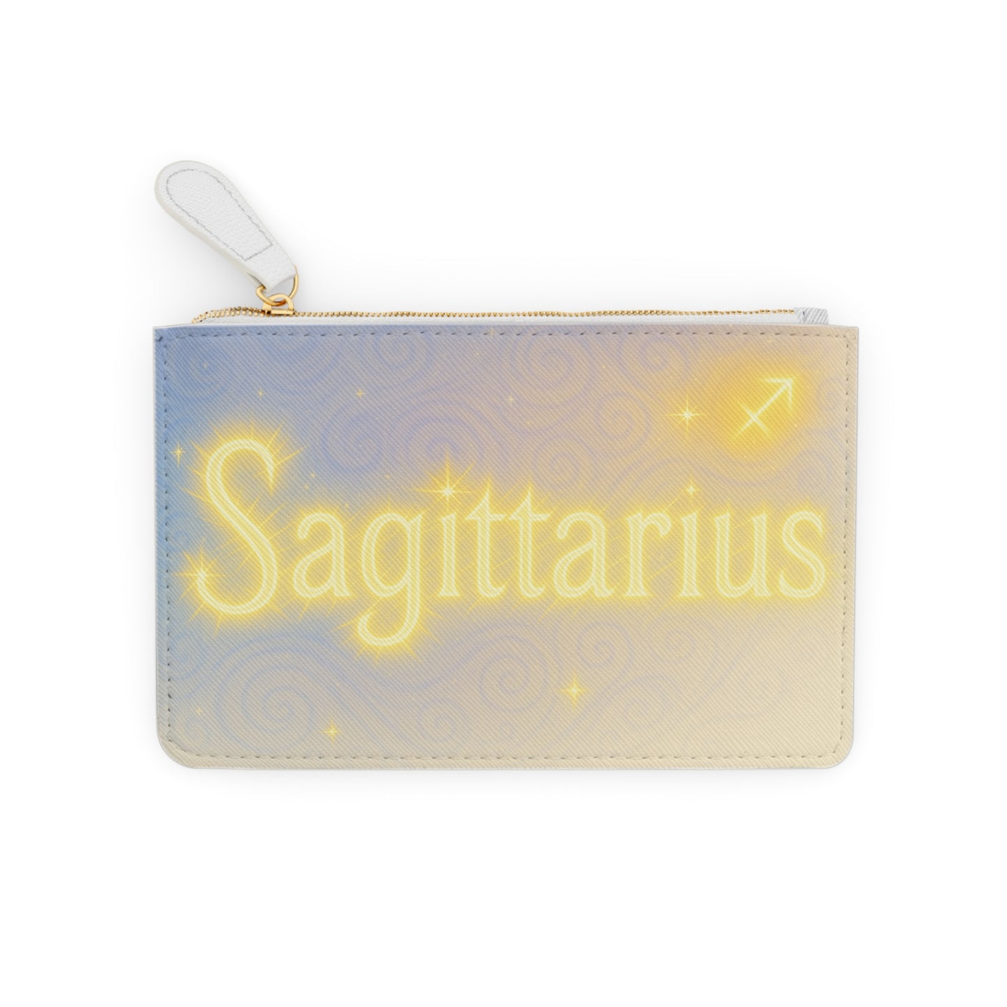 Sagittarius Mini Clutch Bag, Zodiac Art Purse, Astrology Coin Wallet, Gift for Her, Boho Chic Accessory