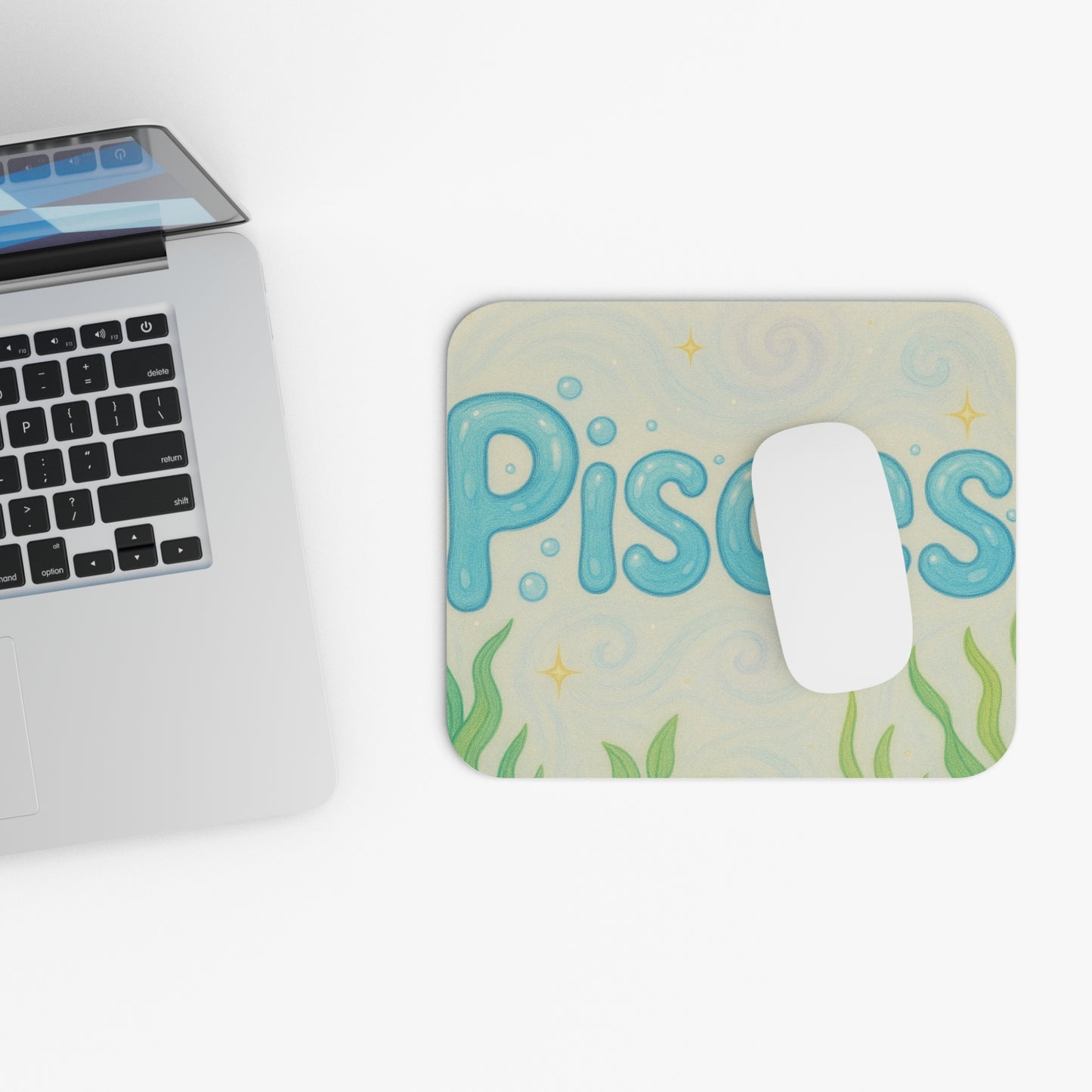 Inspirational Pisces Mouse Pad, Astrology Desk Accessory, Zodiac Gift, Home Office Decor, Personalized Pisces Merchandise