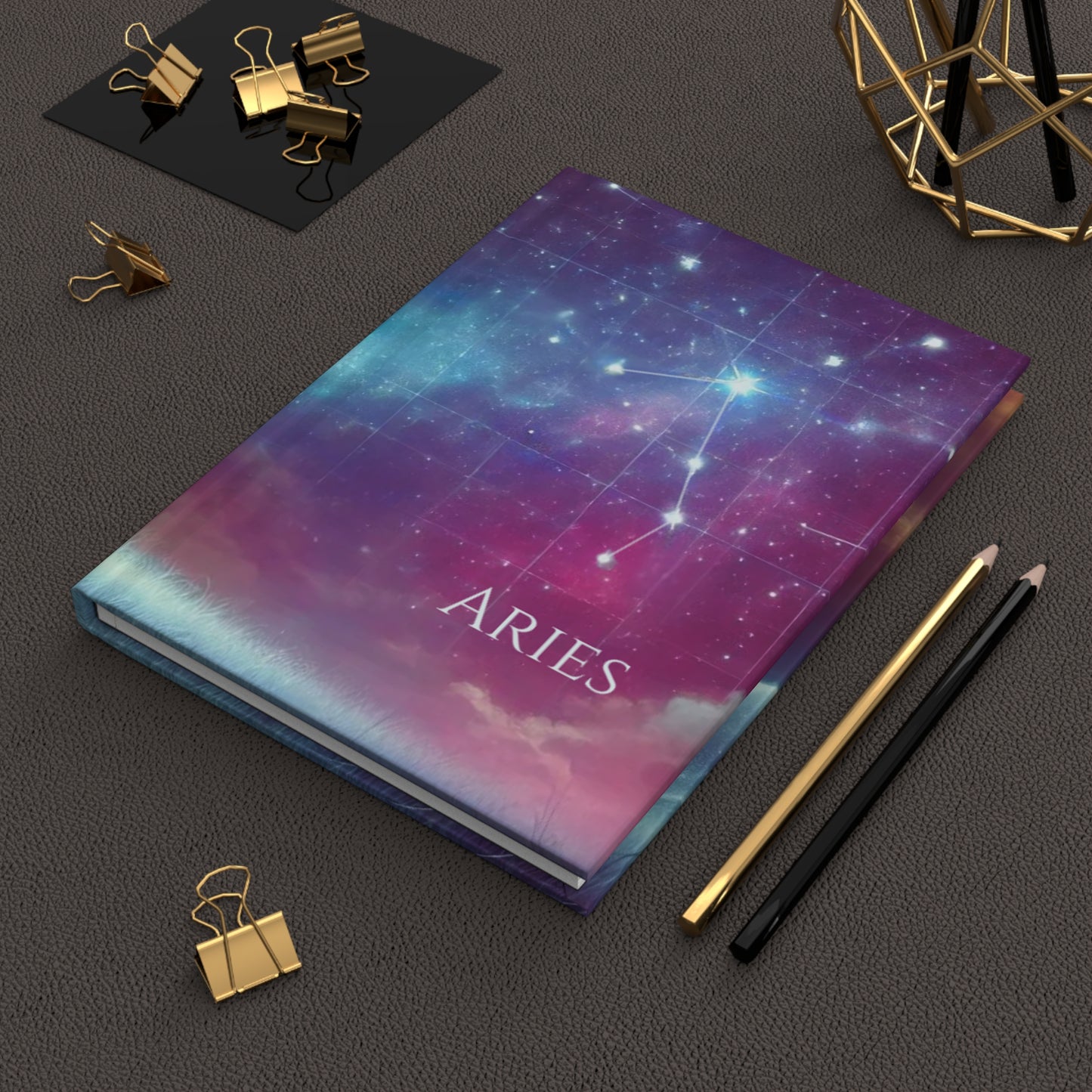 Aries Constellation Hardcover Journal - Cosmic Design for Astrology Lovers