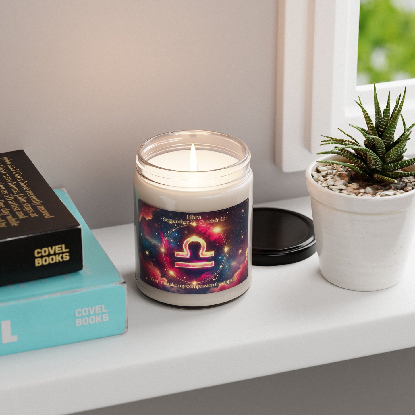 Libra Zodiac Scented Soy Candle - 9oz | Astrological Gift for Astrology Lovers