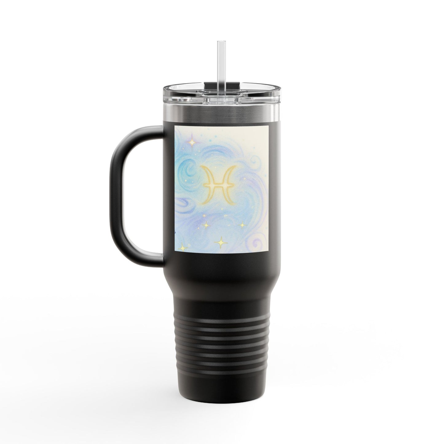 Pisces Magical Insulated Travel Mug - 40oz with Fun Coffee Quotes