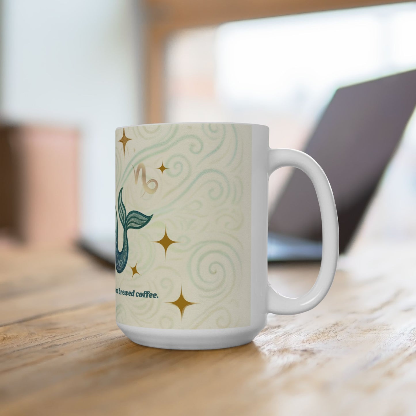 Capricorn Zodiac Ceramic Mug - 11oz & 15oz - Built on Ambition and Brewed Coffee
