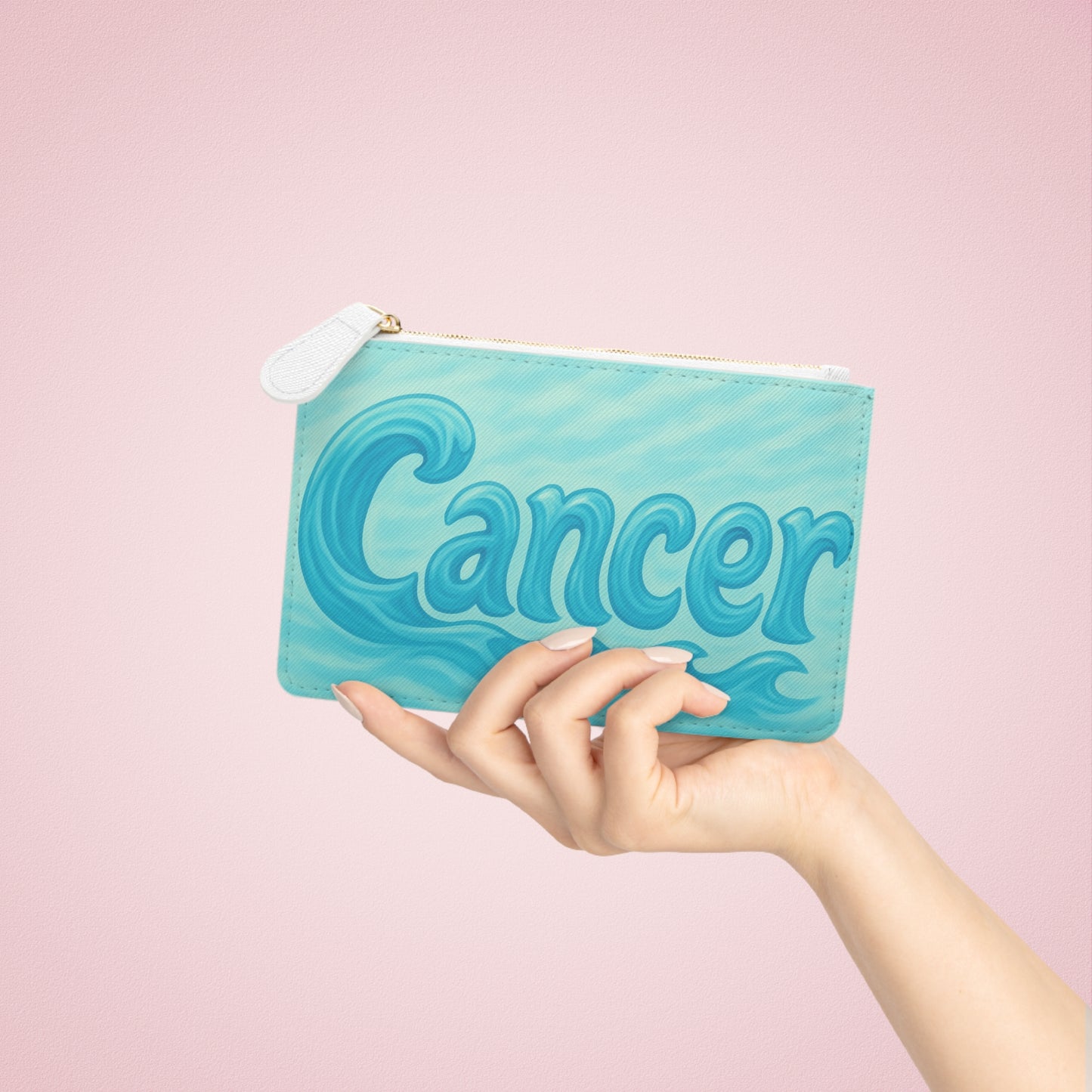 Cancer Zodiac Mini Clutch Bag, Astrology Wallet, Horoscope Accessory, Gift for Cancer, Zodiac Gift, Cute Clutch for Astrologers