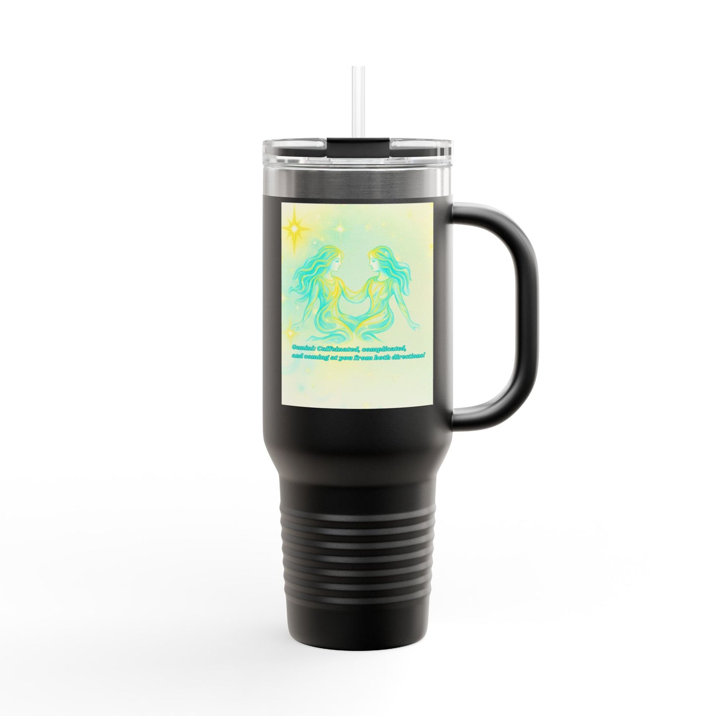 Gorgeous Gemini Insulated Travel Mug - 40oz Design for Astrology Lovers