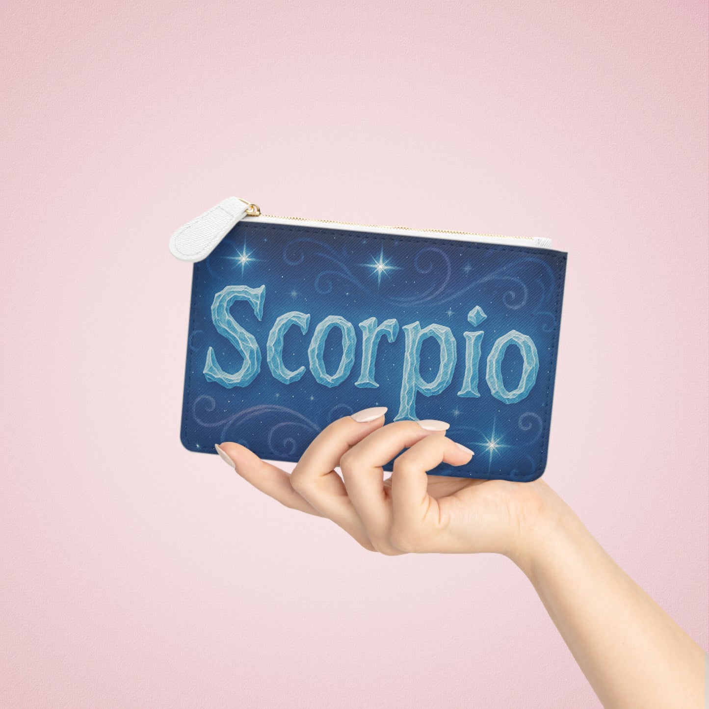 Scorpio Zodiac Mini Clutch Bag | Astrology Accessory, Horoscope Gift, Night Out Pouch, Celestial Design, Zodiac Sign Wallet