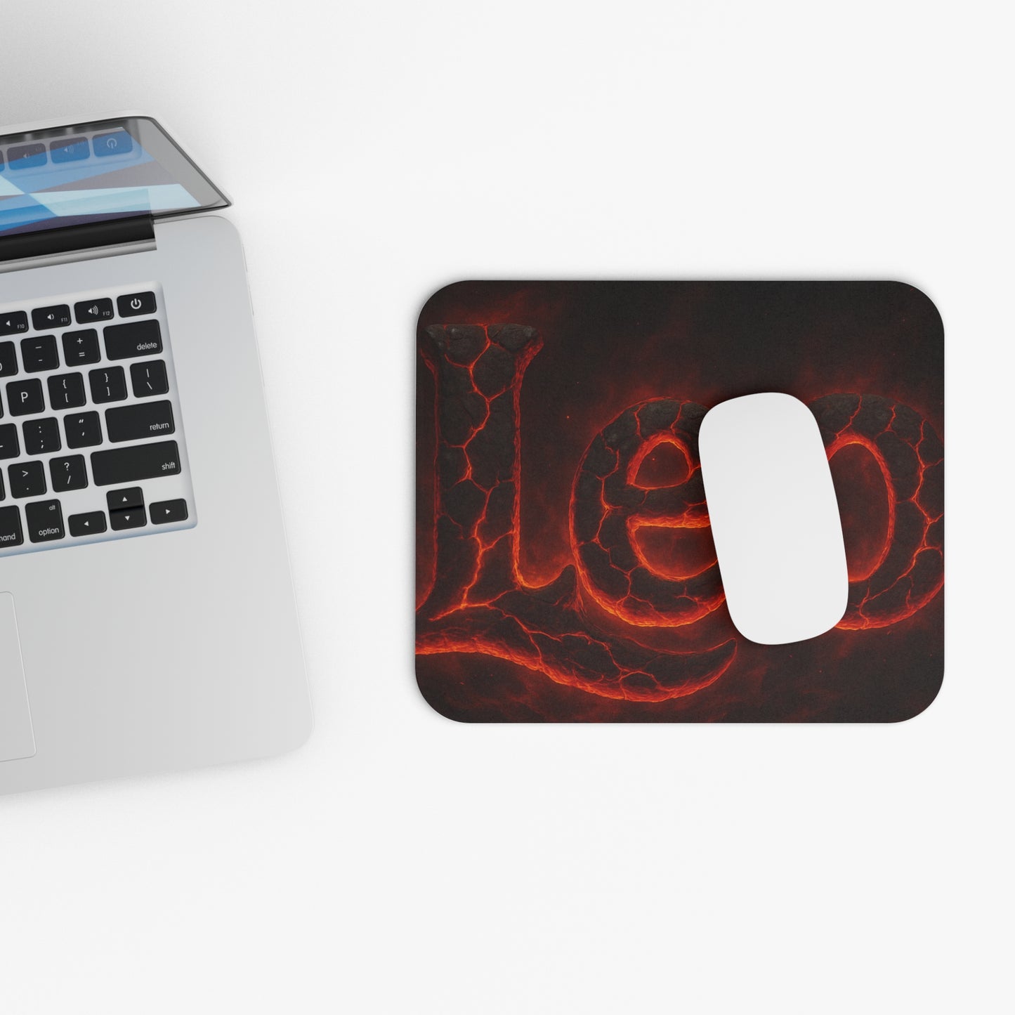 Fiery Leo Mouse Pad | Zodiac Desk Accessory, Astrology Gift, Gaming Mousepad, Office Decor, Birthday Present