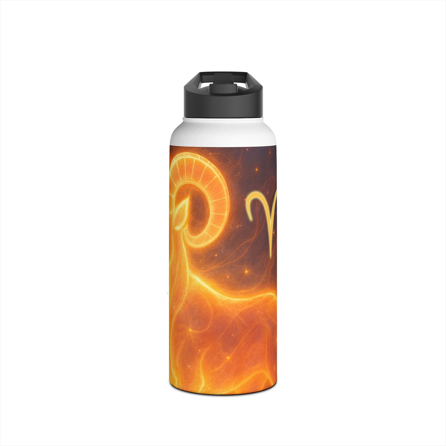 Aries Zodiac Stainless Steel Water Bottle | Astrology Gift, Personalized Drinkware, Motivational Sports Bottle